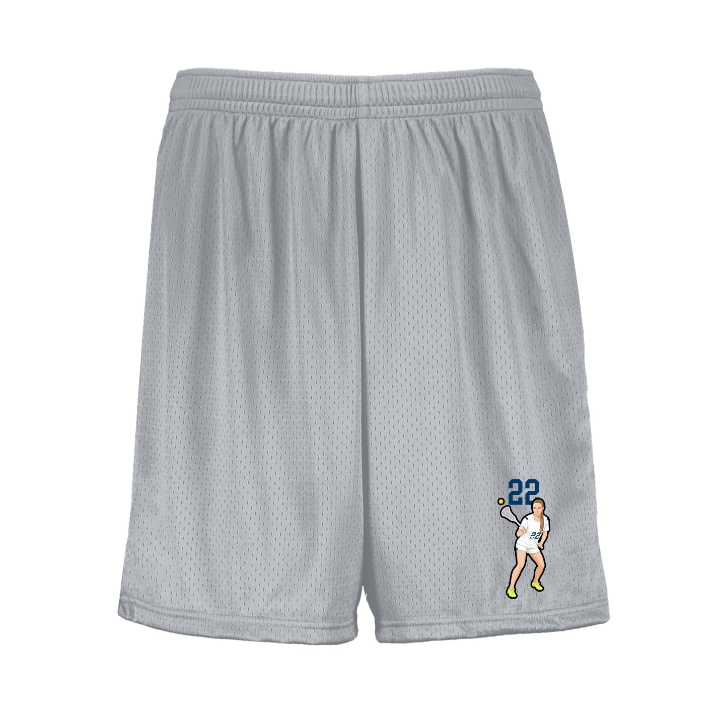 Shorts — Number Top in Silver