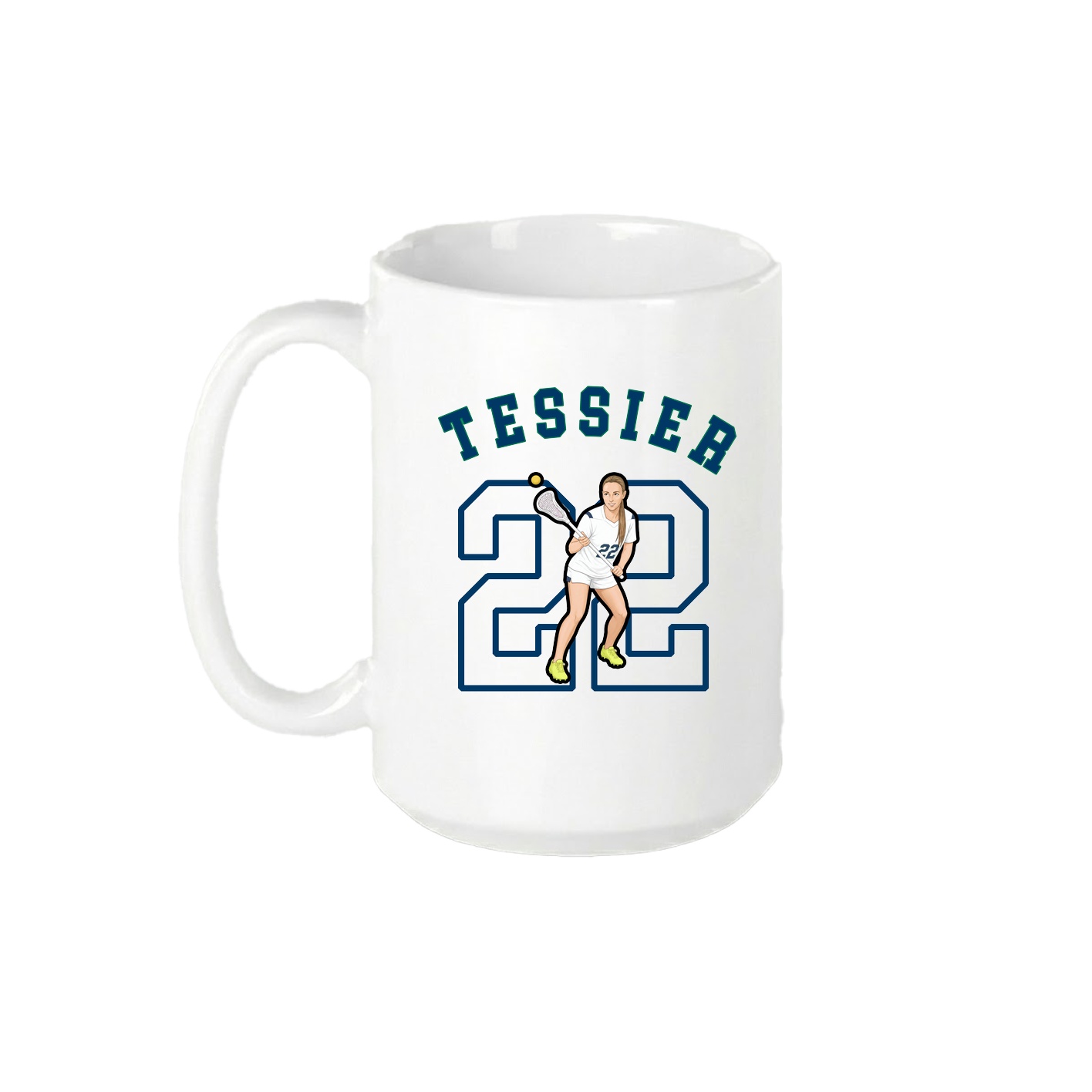 15oz Coffee Mug — Shirsey Arch in White
