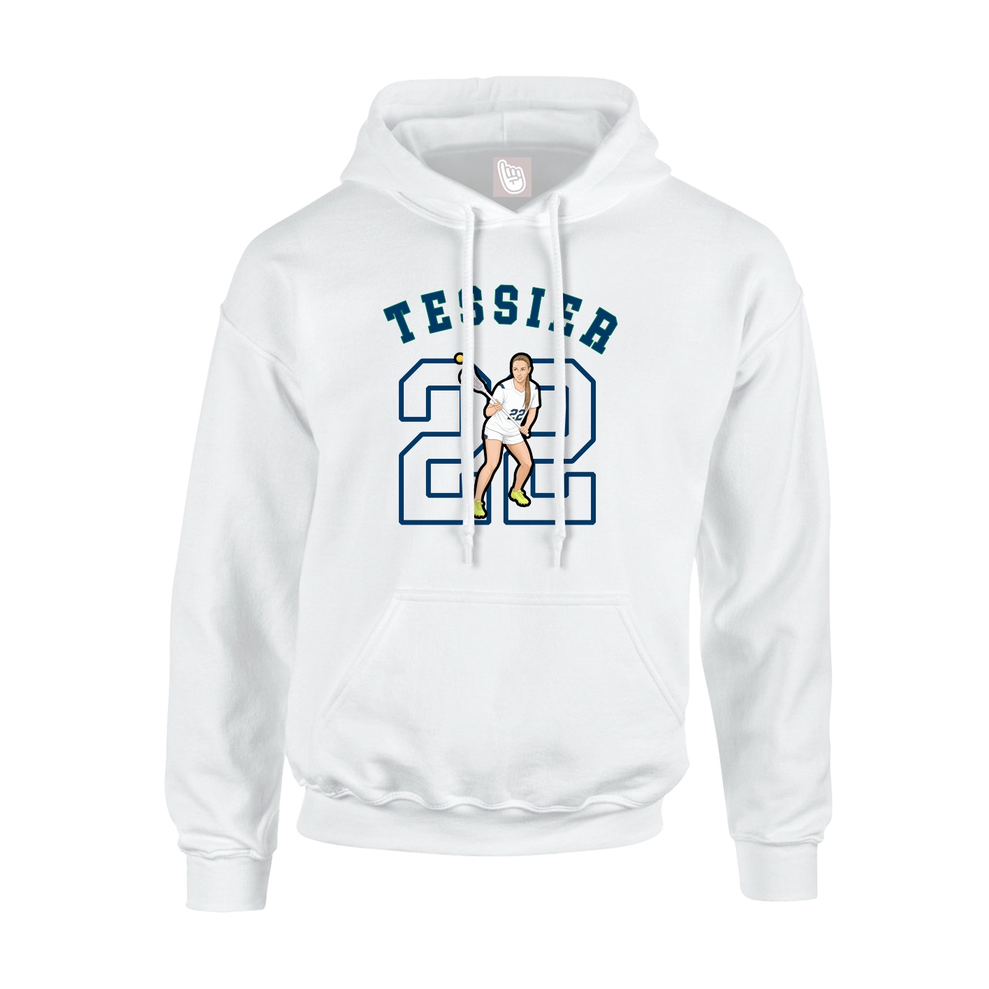 Youth Hoodie — Shirsey Arch in White