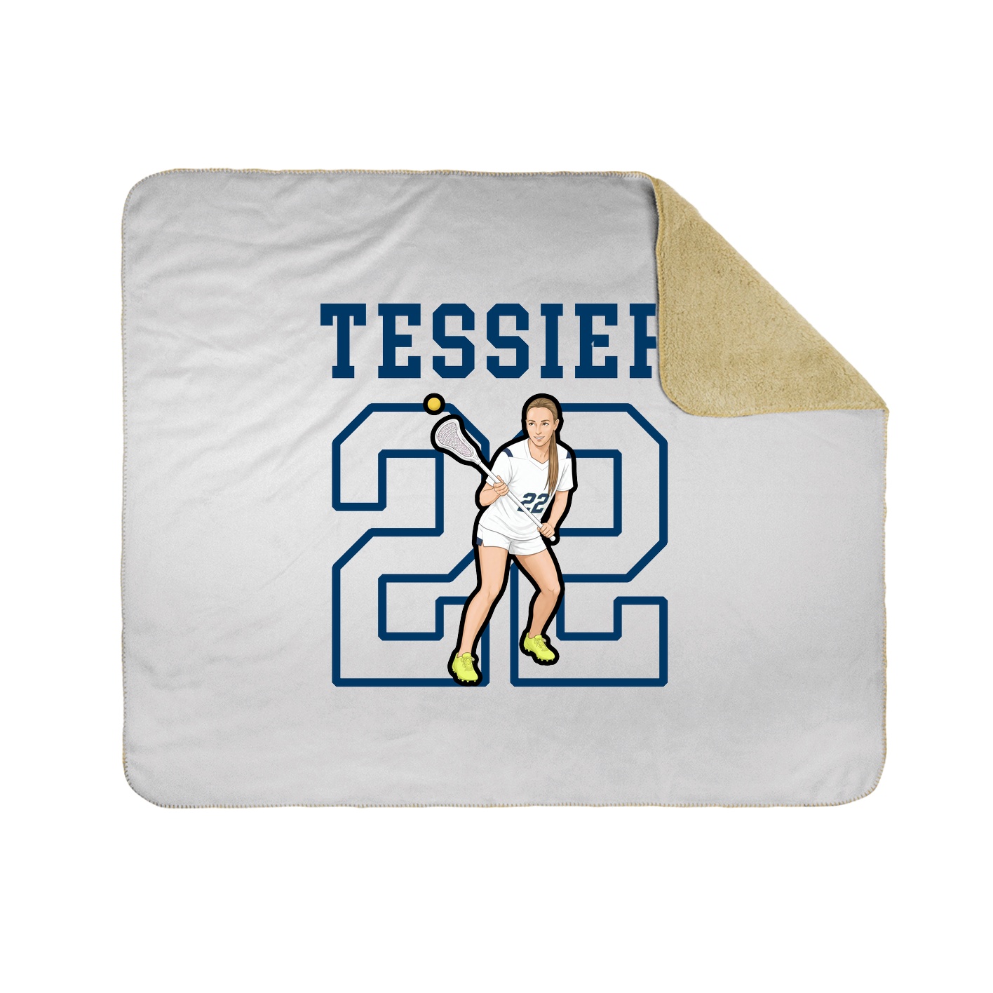Throw Blanket — Shirsey in White