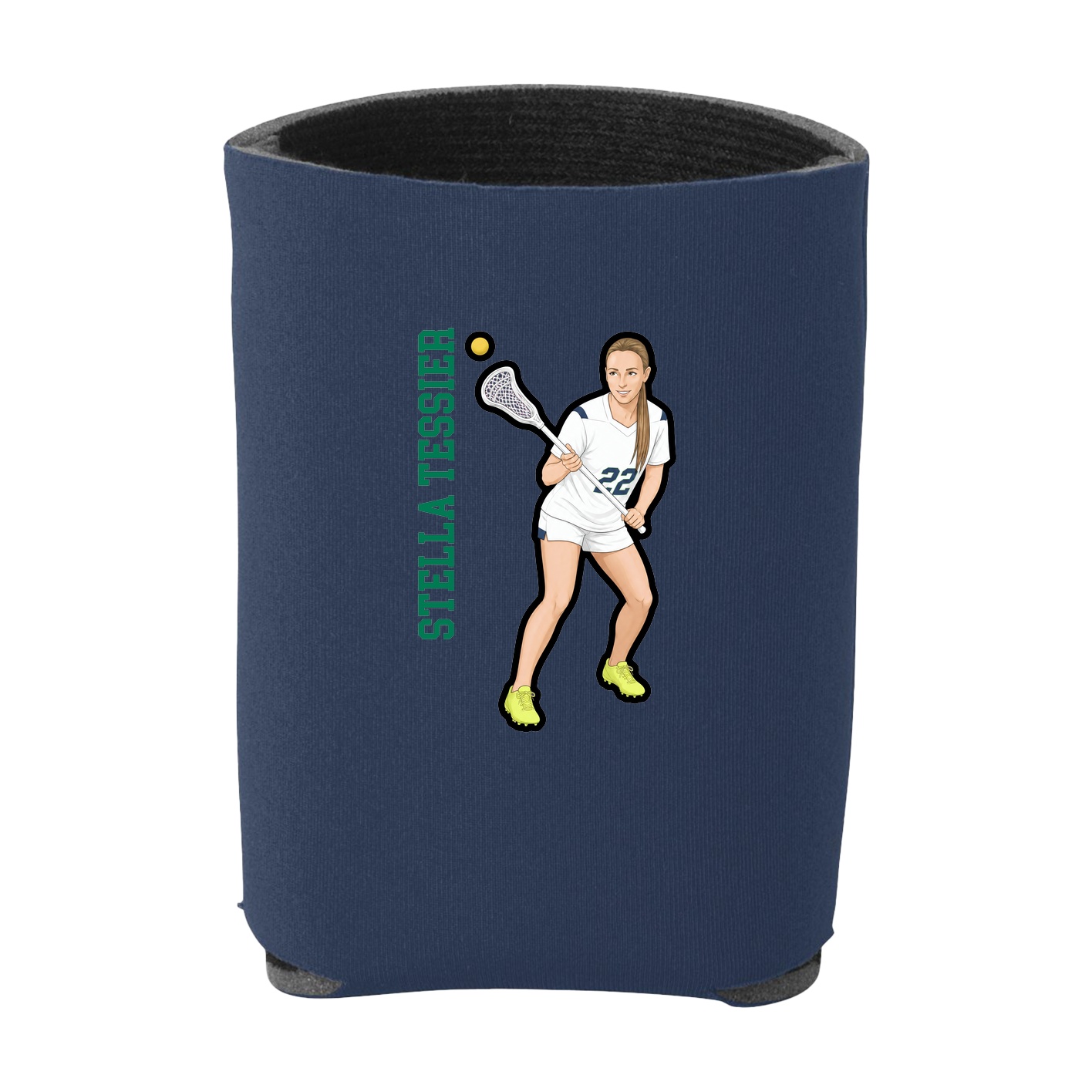 Can Holder — Name Vertical in Navy
