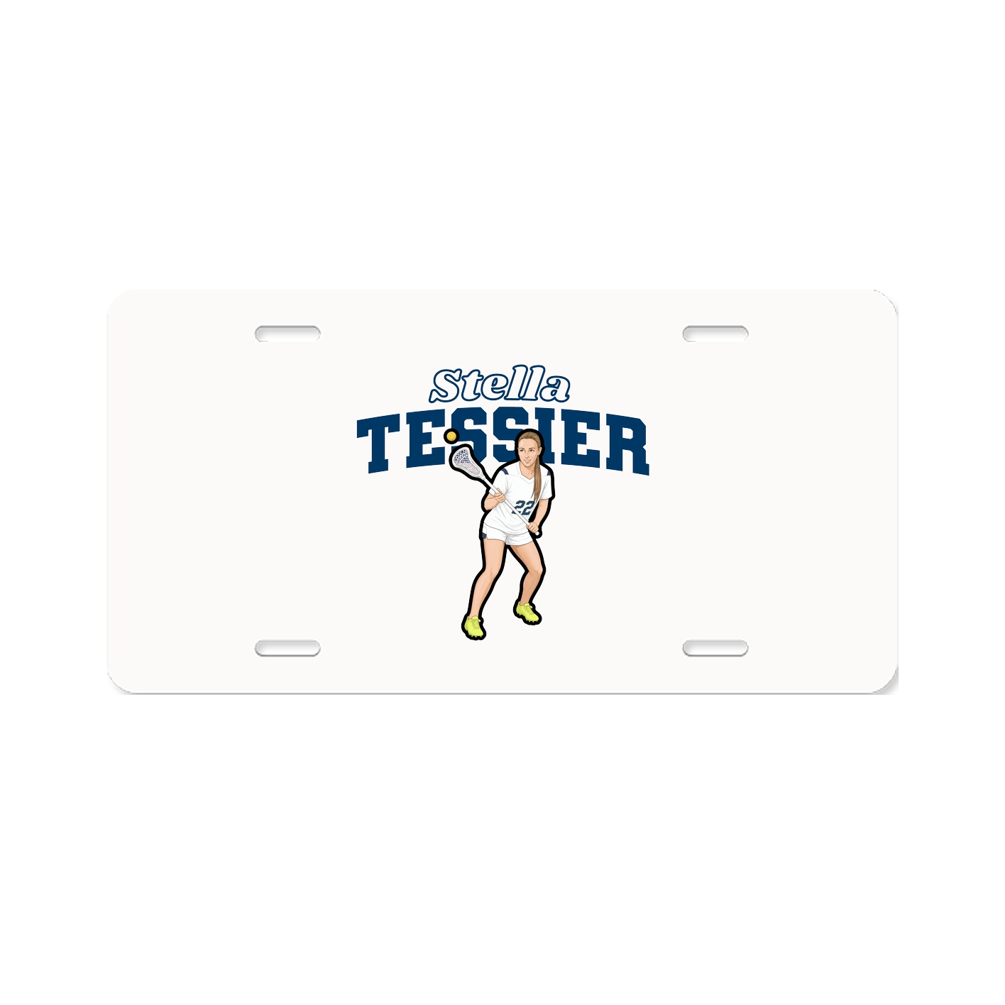 License Plate — Name Arch in Classic