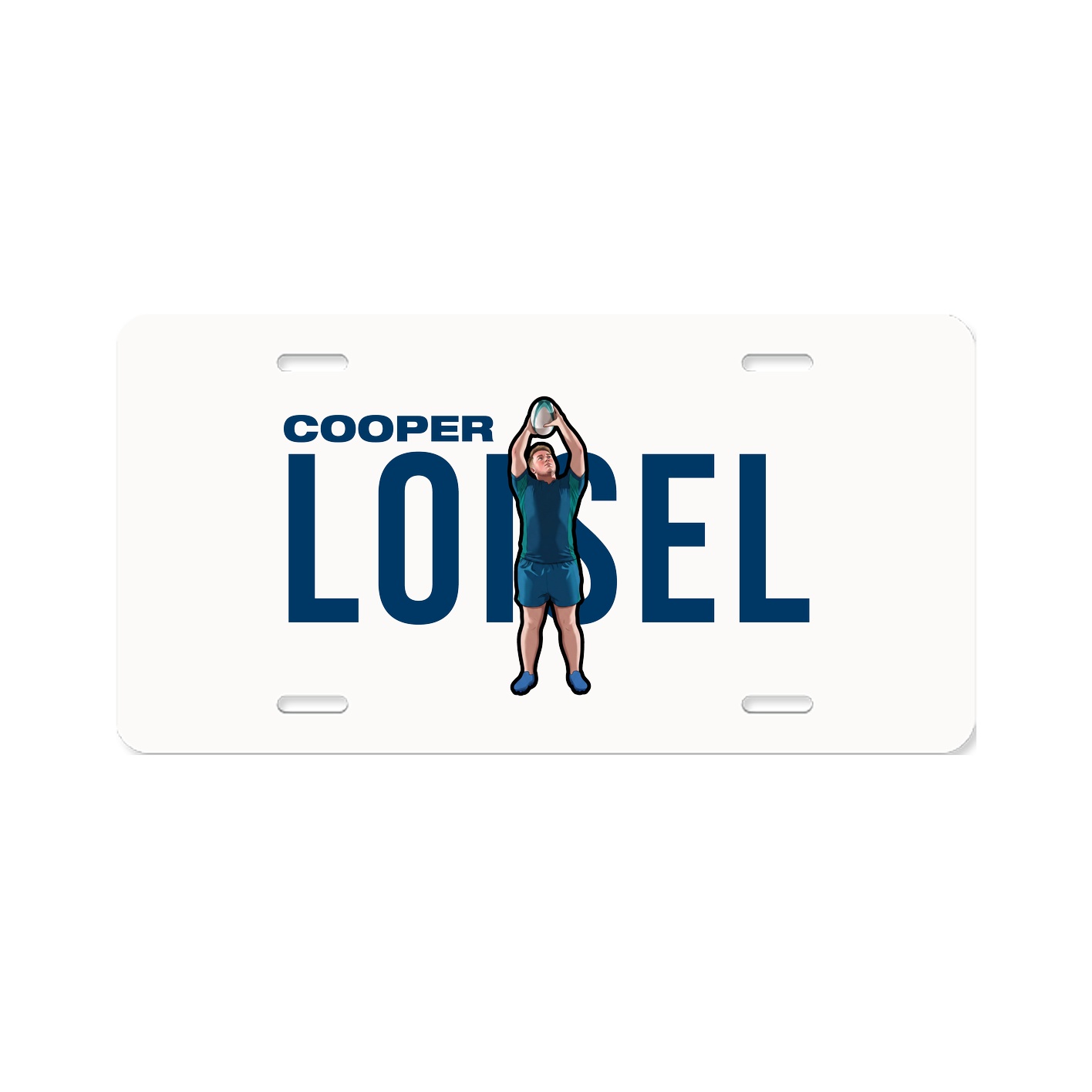 License Plate — Player Name in Classic