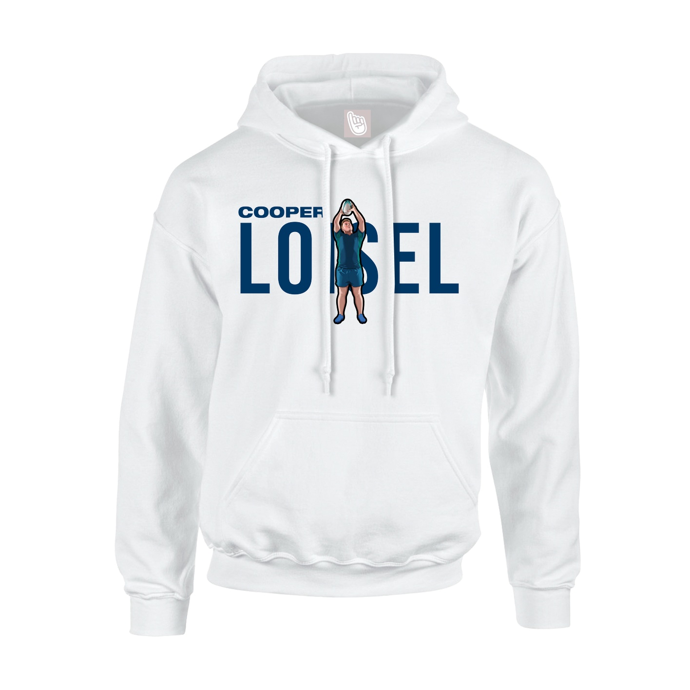 Hoodie — Player Name in White
