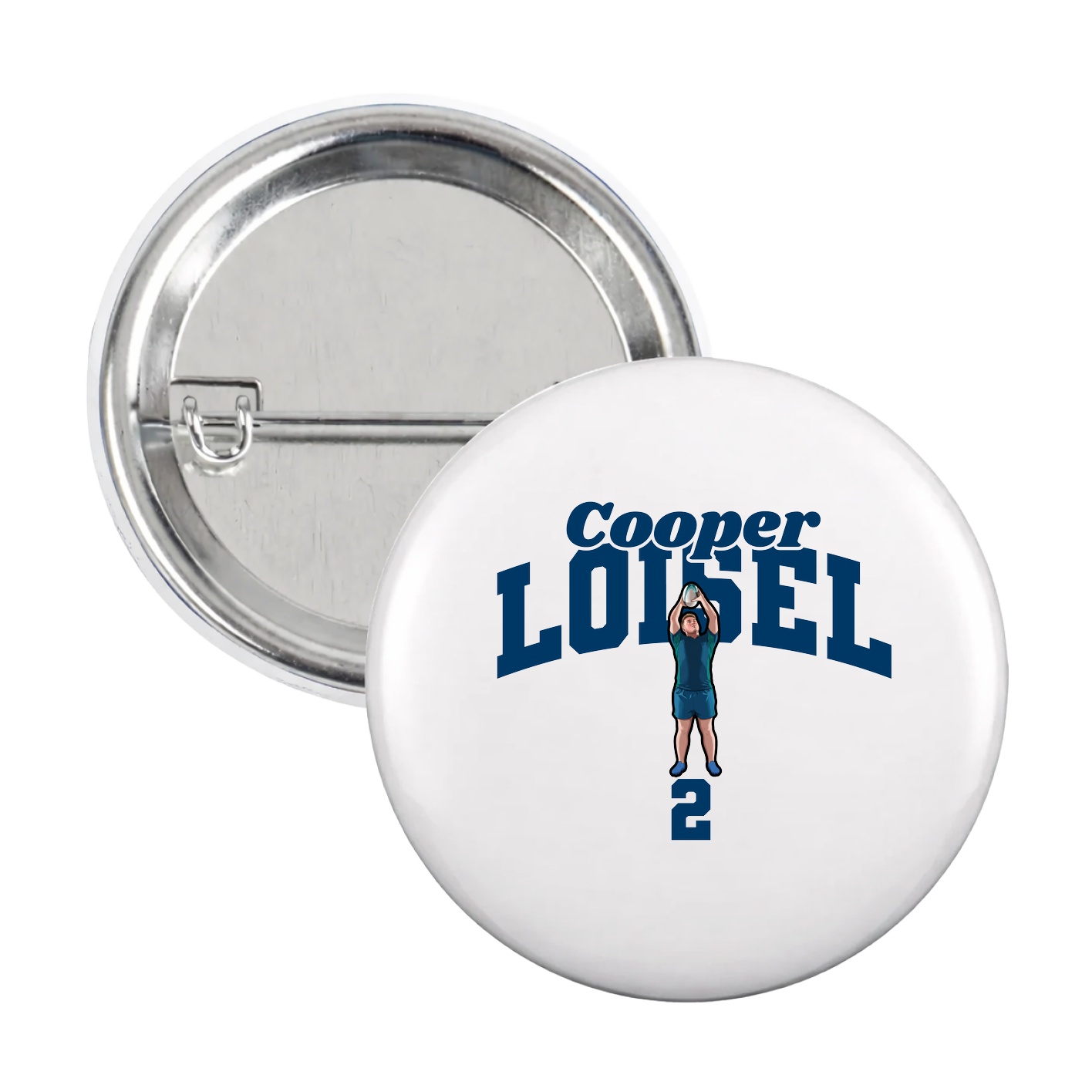 Game Day Button — Signature Arch in White
