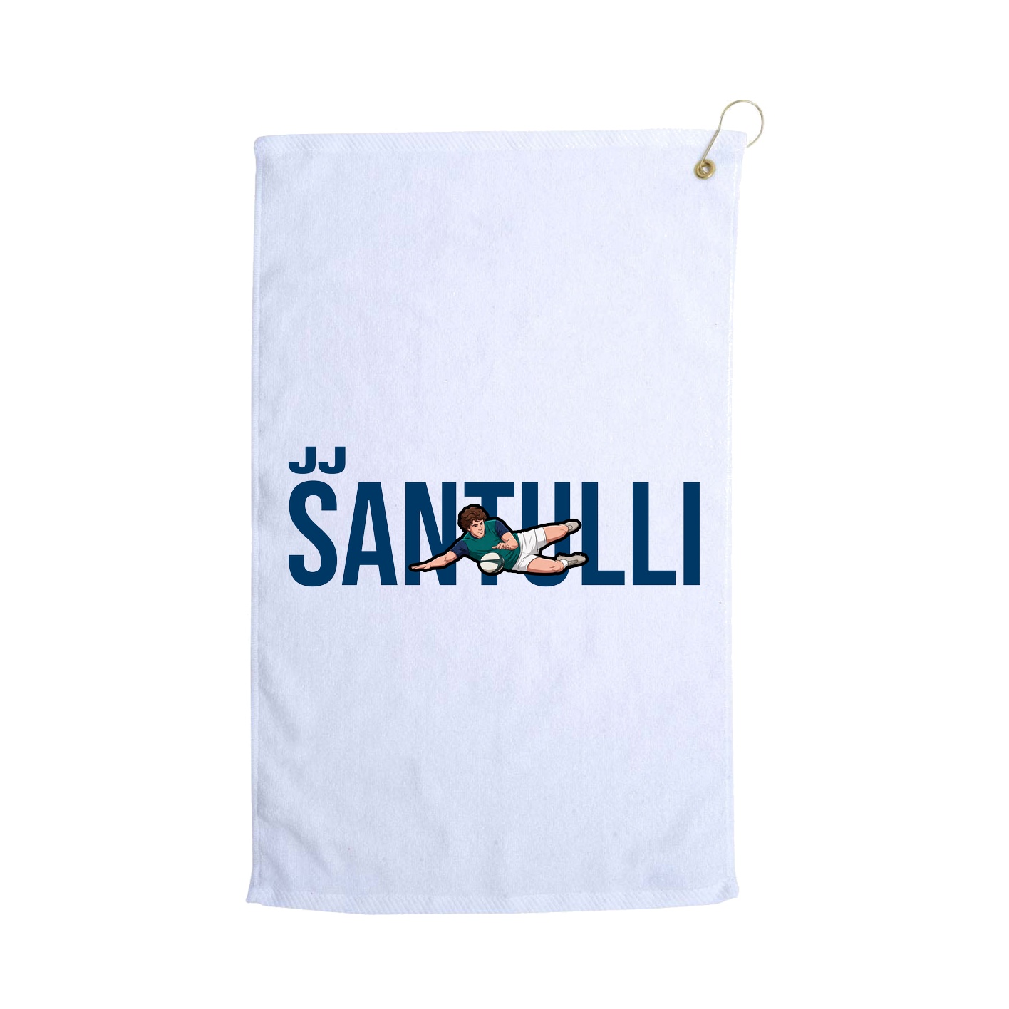 Golf Towel — Player Name in White