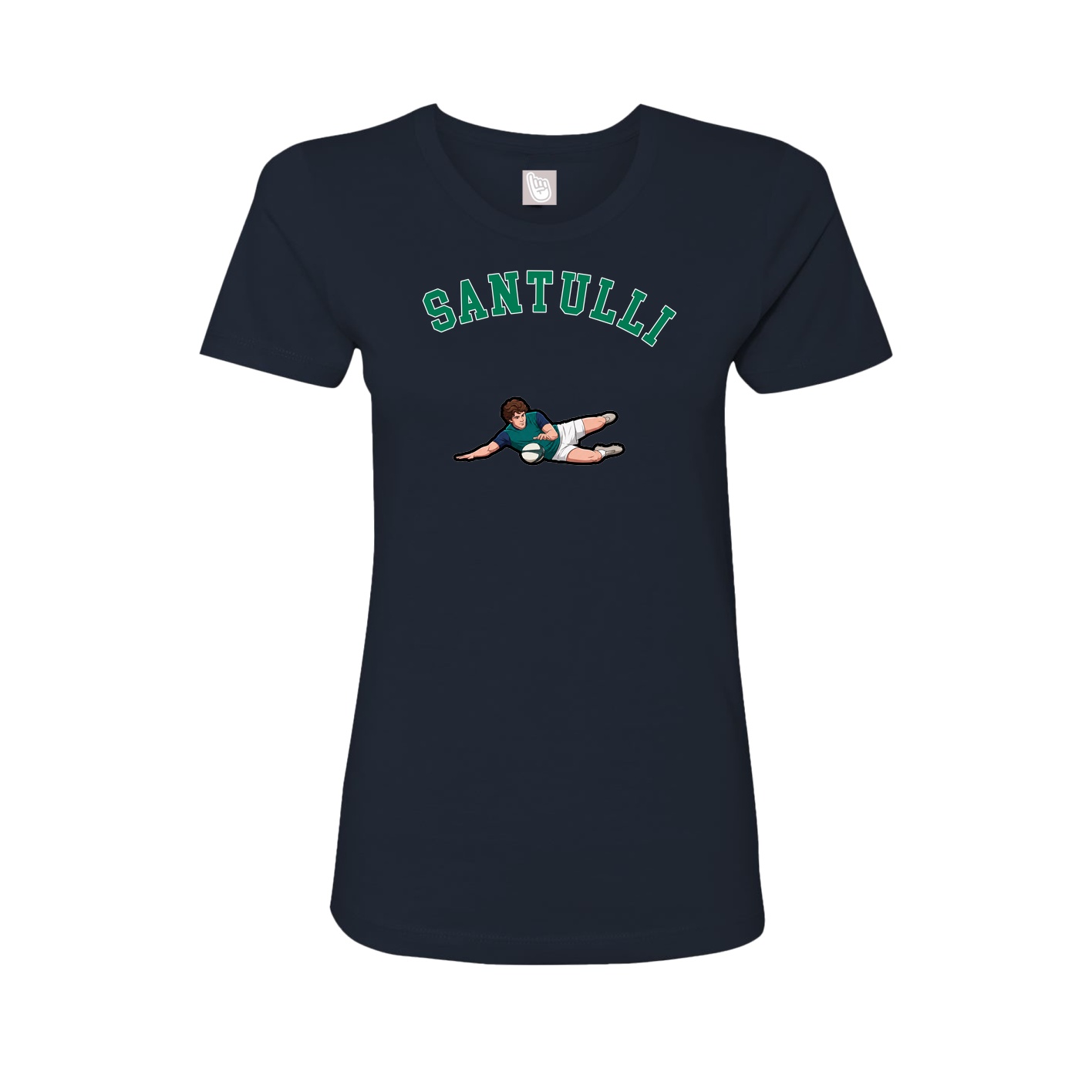 Fitted Women's Tee — Shirsey Arch in Navy