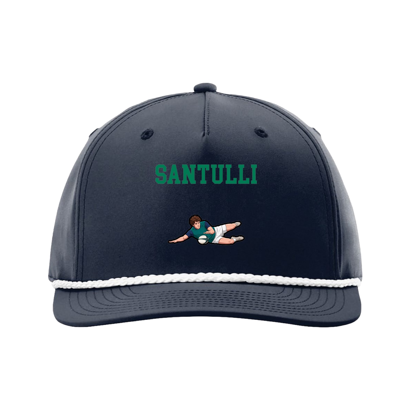 Five-Panel Classic Rope Cap — Shirsey in Navy