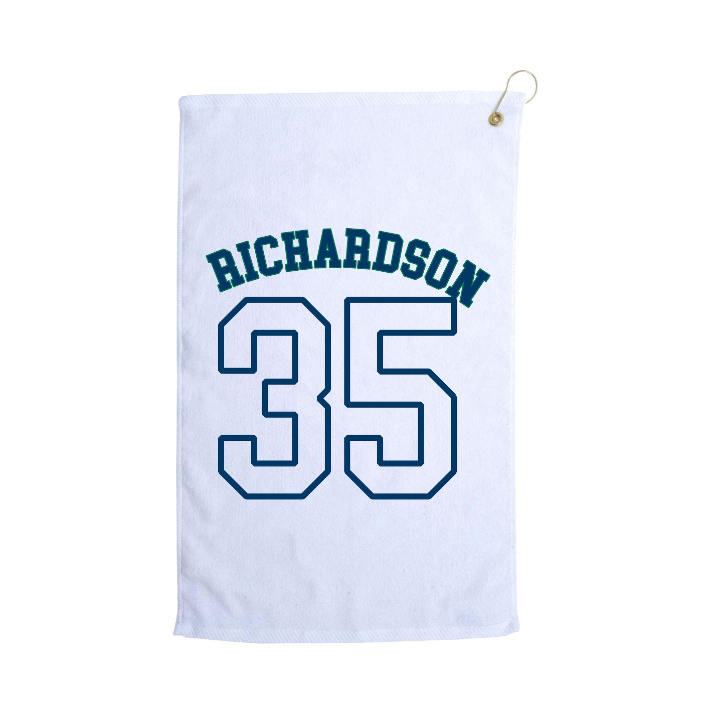 Golf Towel — Shirsey Arch in White