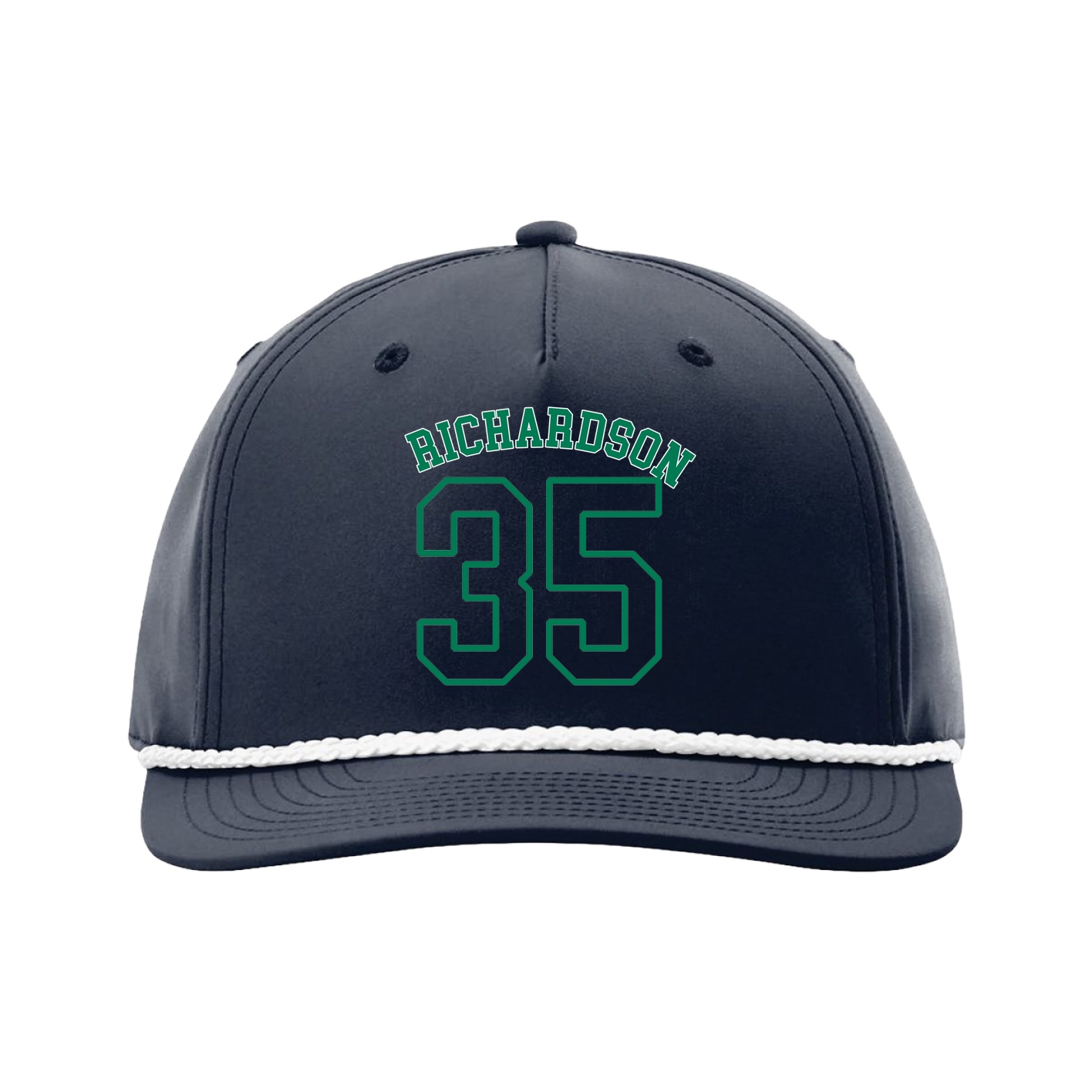 Five-Panel Classic Rope Cap — Shirsey Arch in Navy