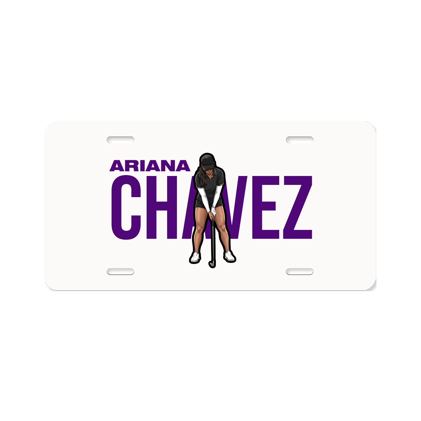 License Plate — Player Name in Classic