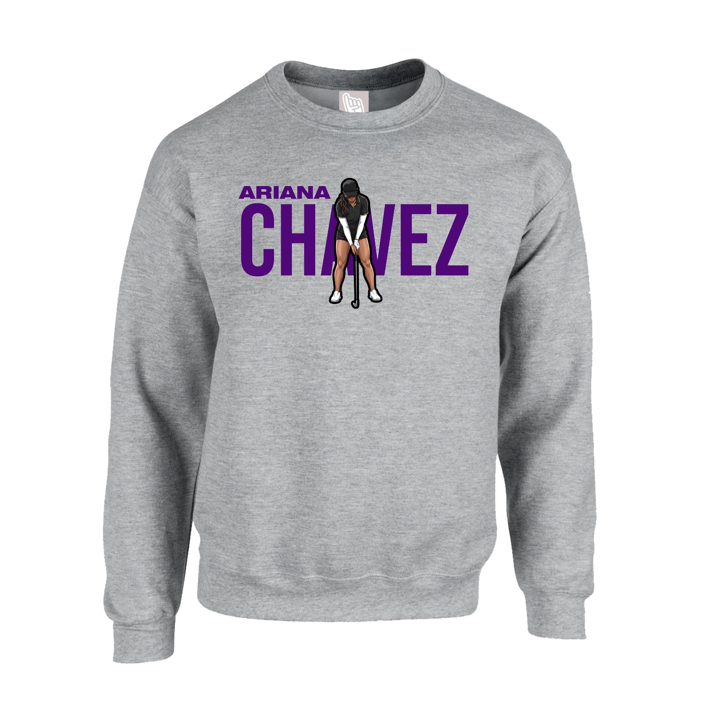 Fleece Crew — Player Name in Grey
