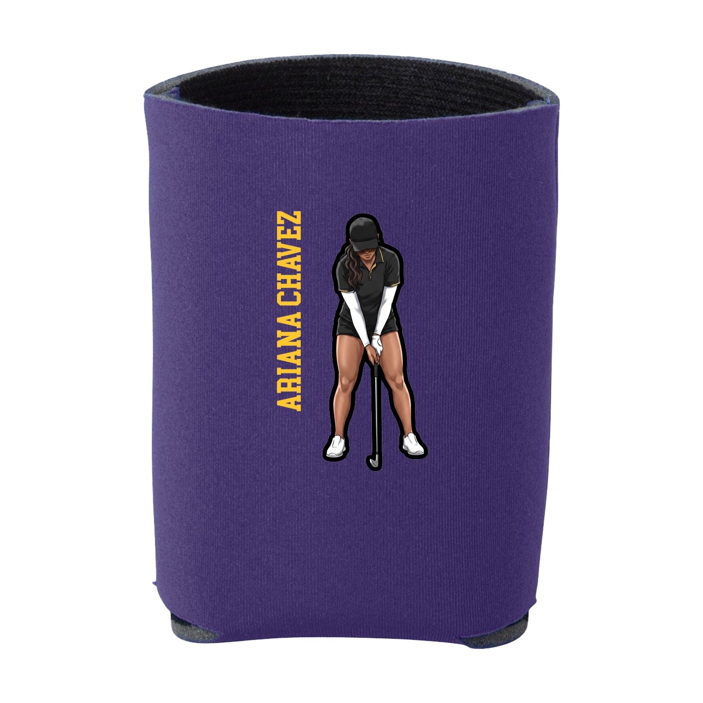Can Holder — Name Vertical in Purple