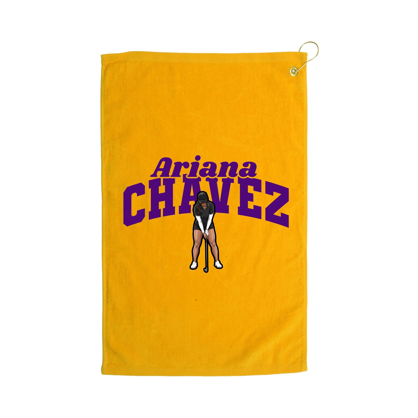Golf Towel — Signature Arch in Gold
