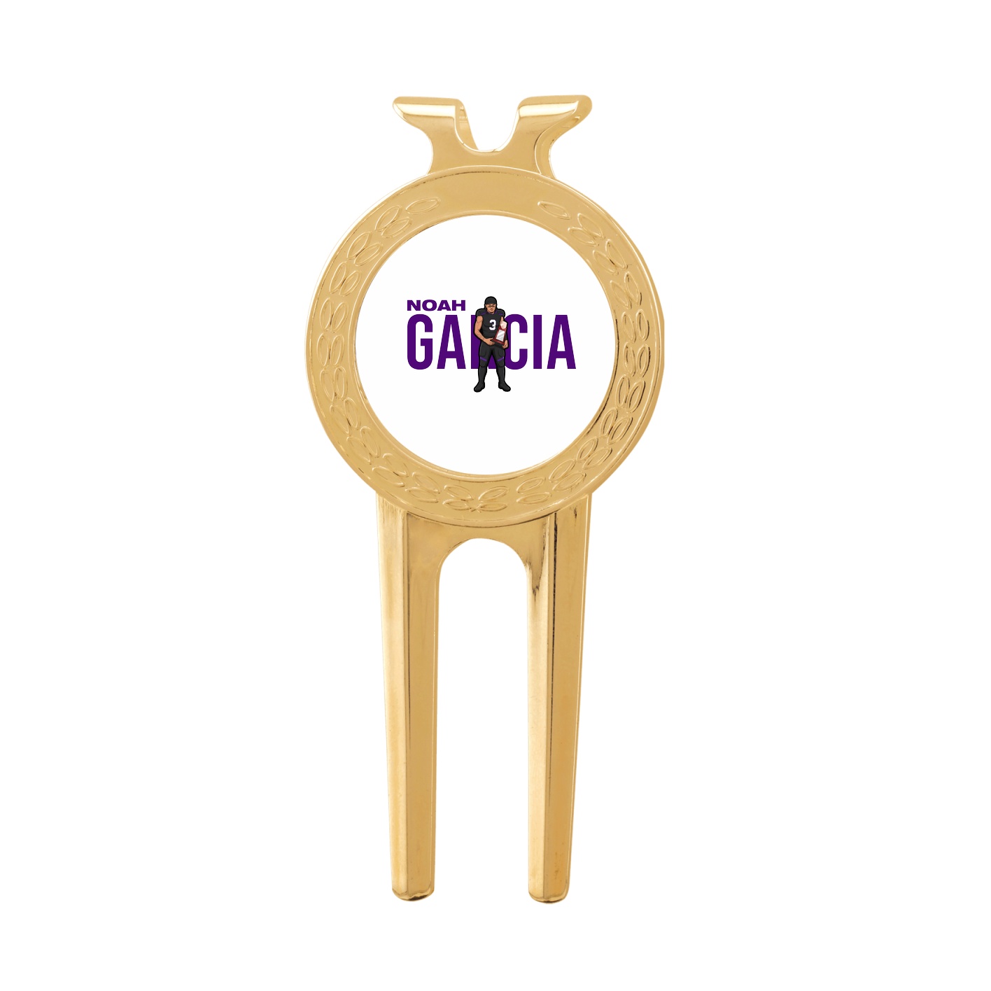 Divot Tool with Ball Marker — Player Name in Classic