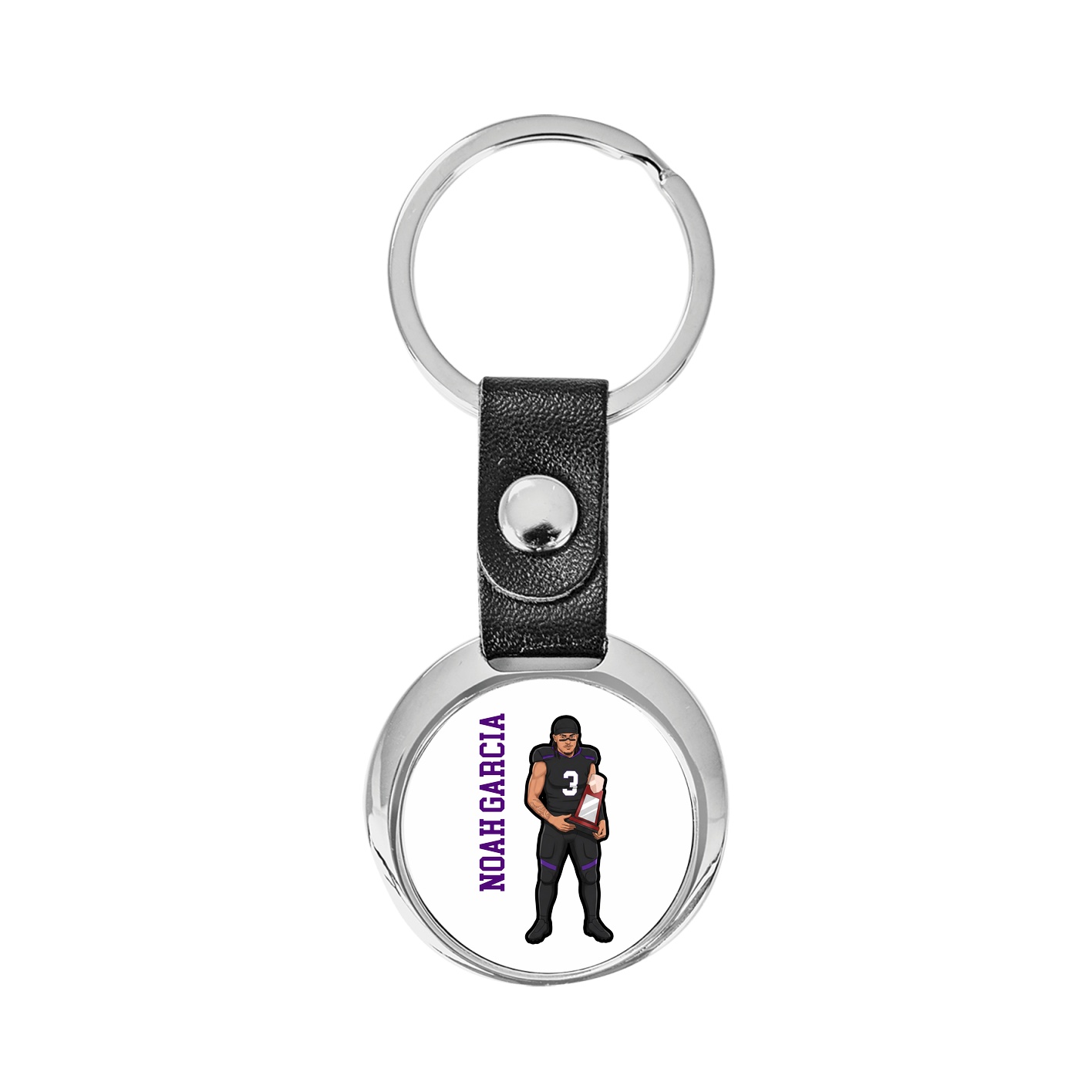 Key Chain — Name Vertical in Classic