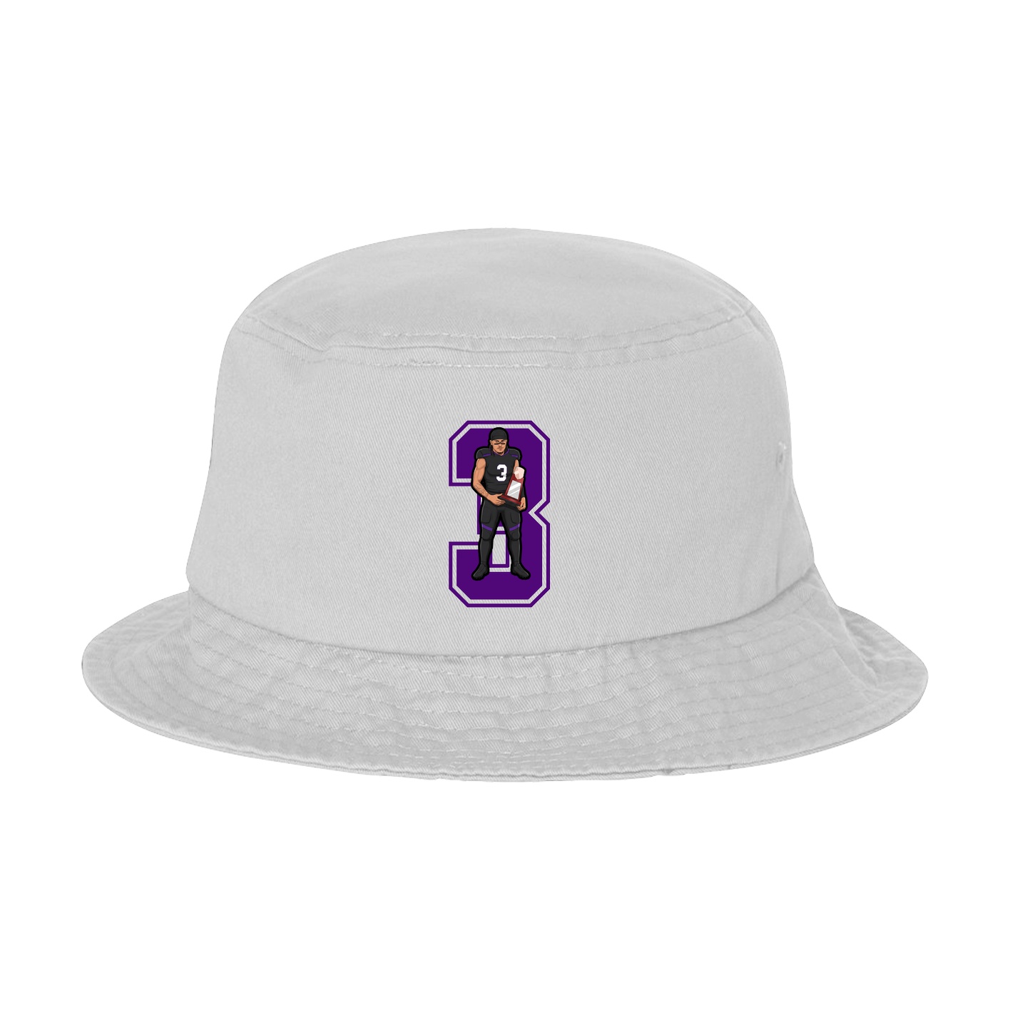 Bucket Cap — Number in White