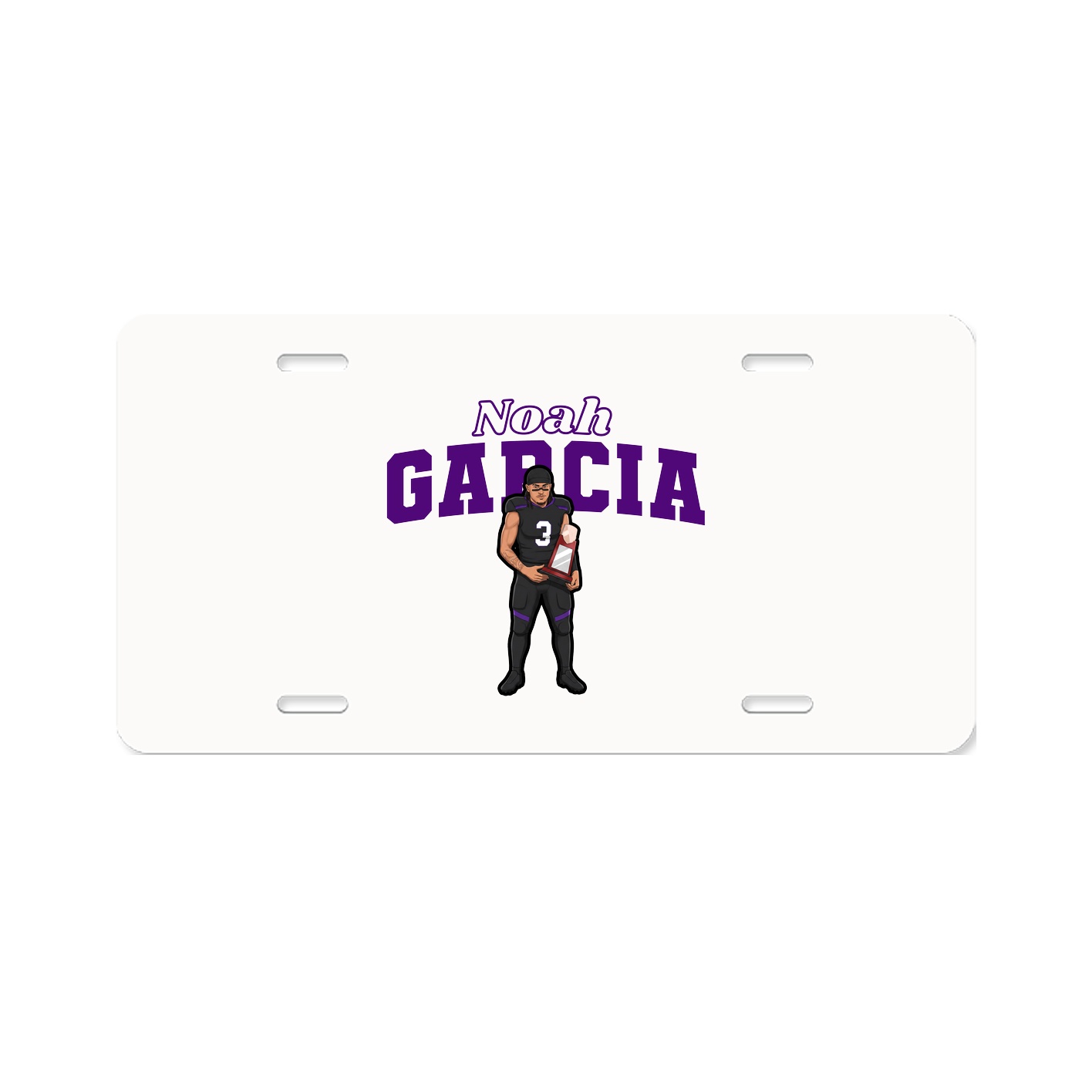 License Plate — Name Arch in Classic