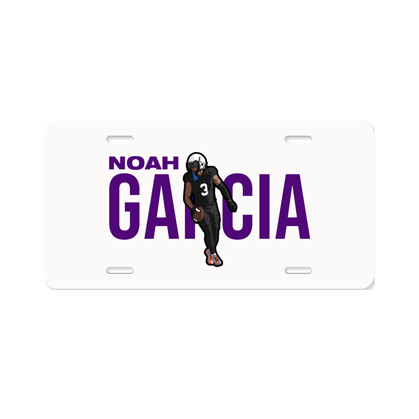 License Plate — Player Name in Classic
