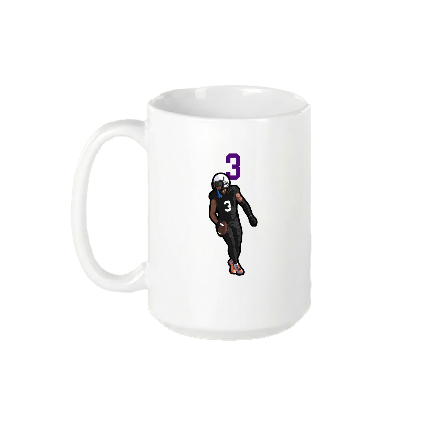 15oz Coffee Mug — Number Top in White