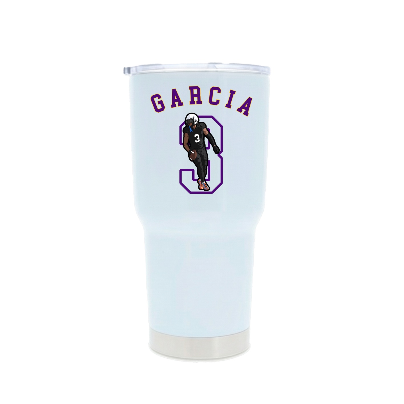 30oz Stainless Steel Tumbler — Shirsey Arch in White
