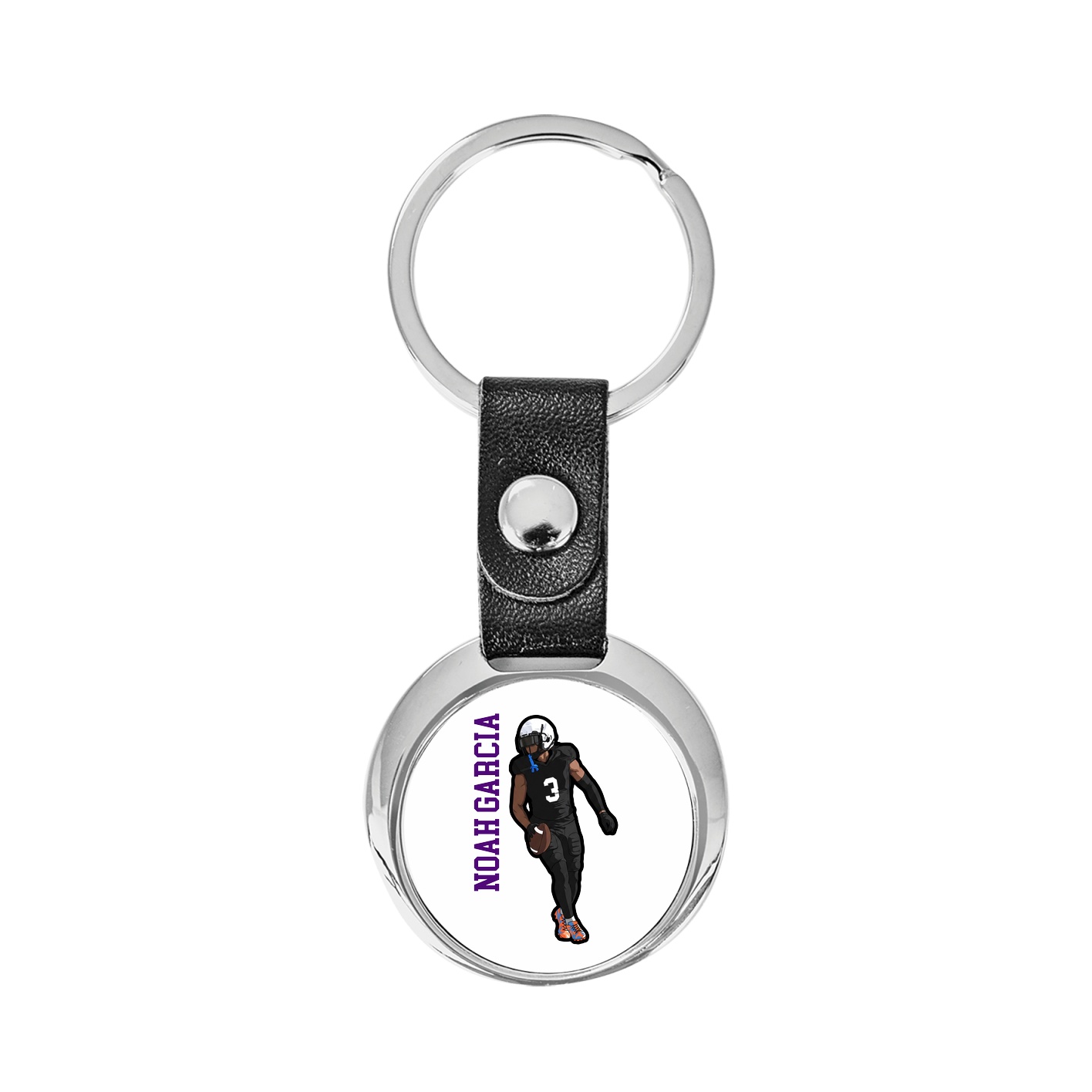 Key Chain — Name Vertical in Classic