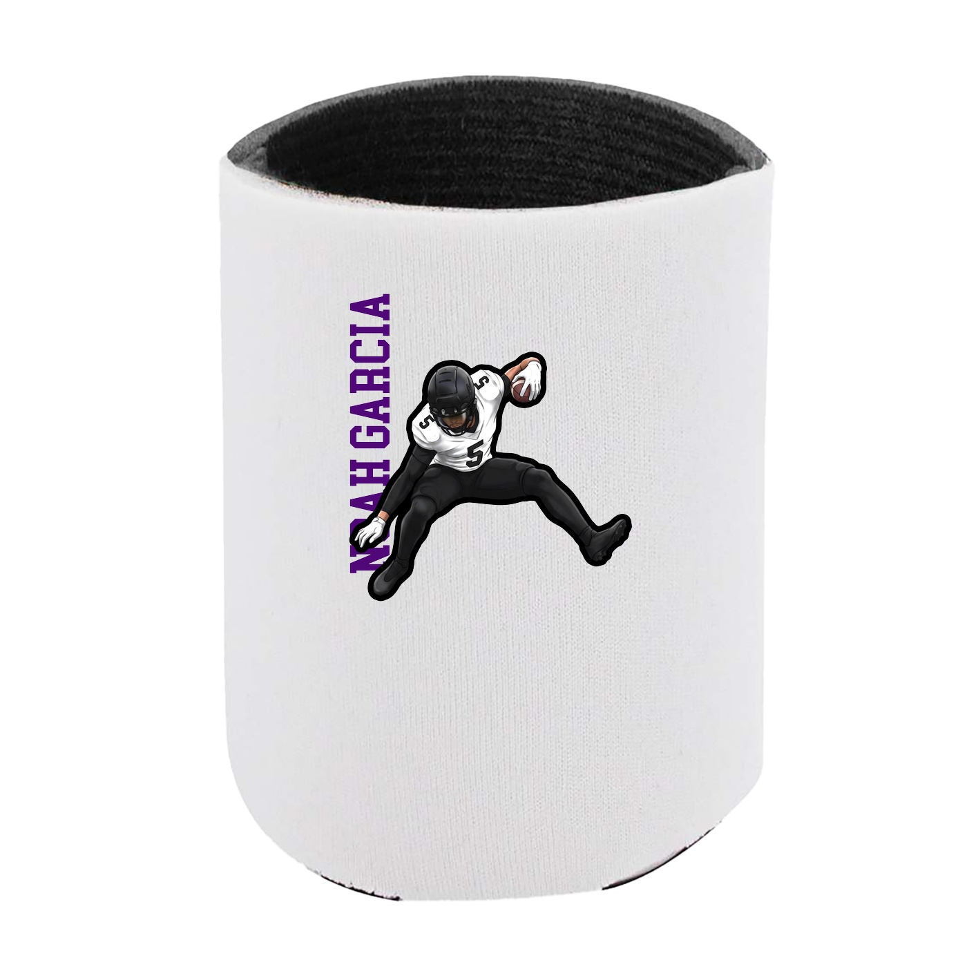 Can Holder — Name Vertical in White