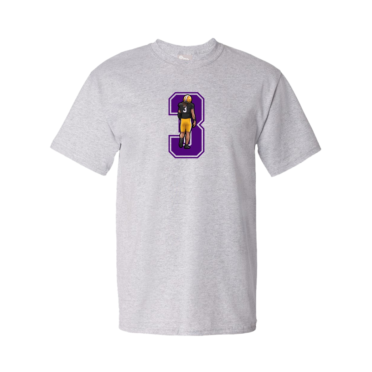 Youth Tee — Number in Grey