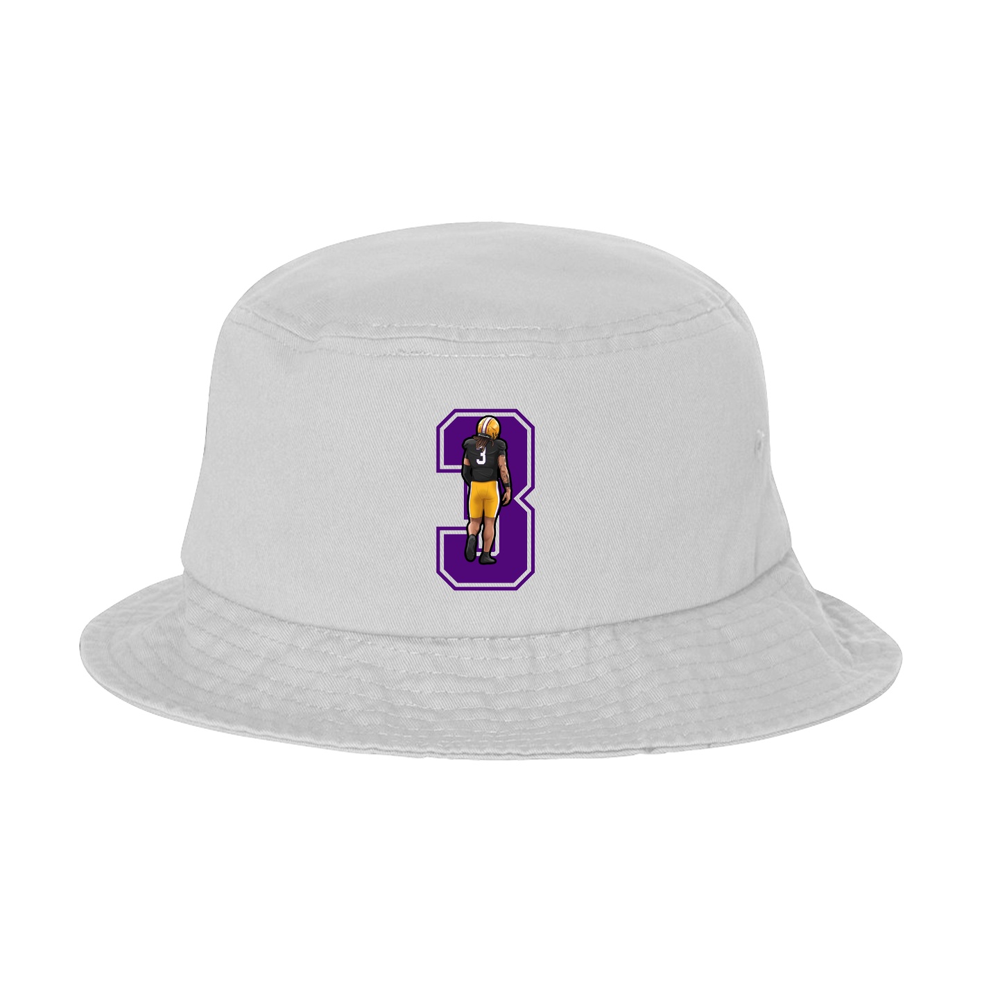 Bucket Cap — Number in White