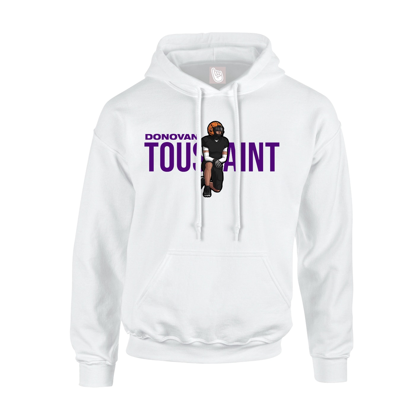 Hoodie — Player Name in White