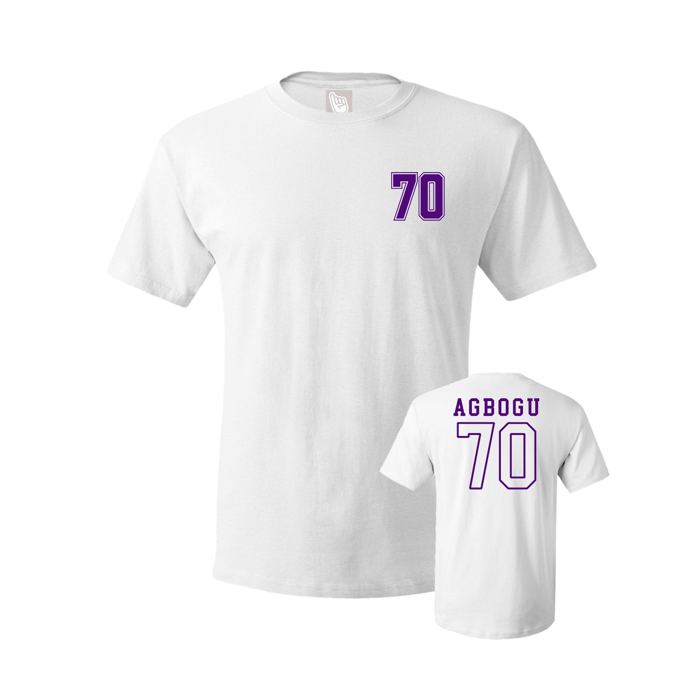 Youth Tee — Chest Back in White