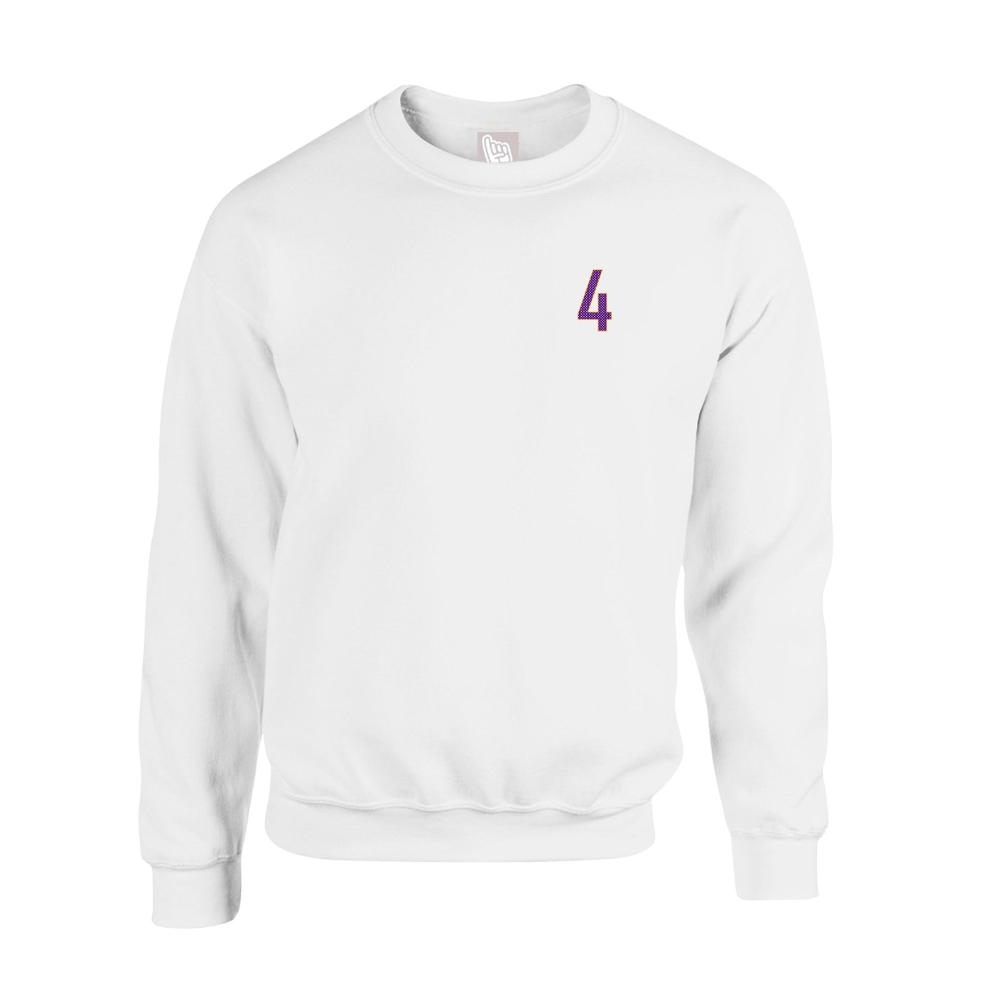 Fleece Crew — Front Shirsy in White