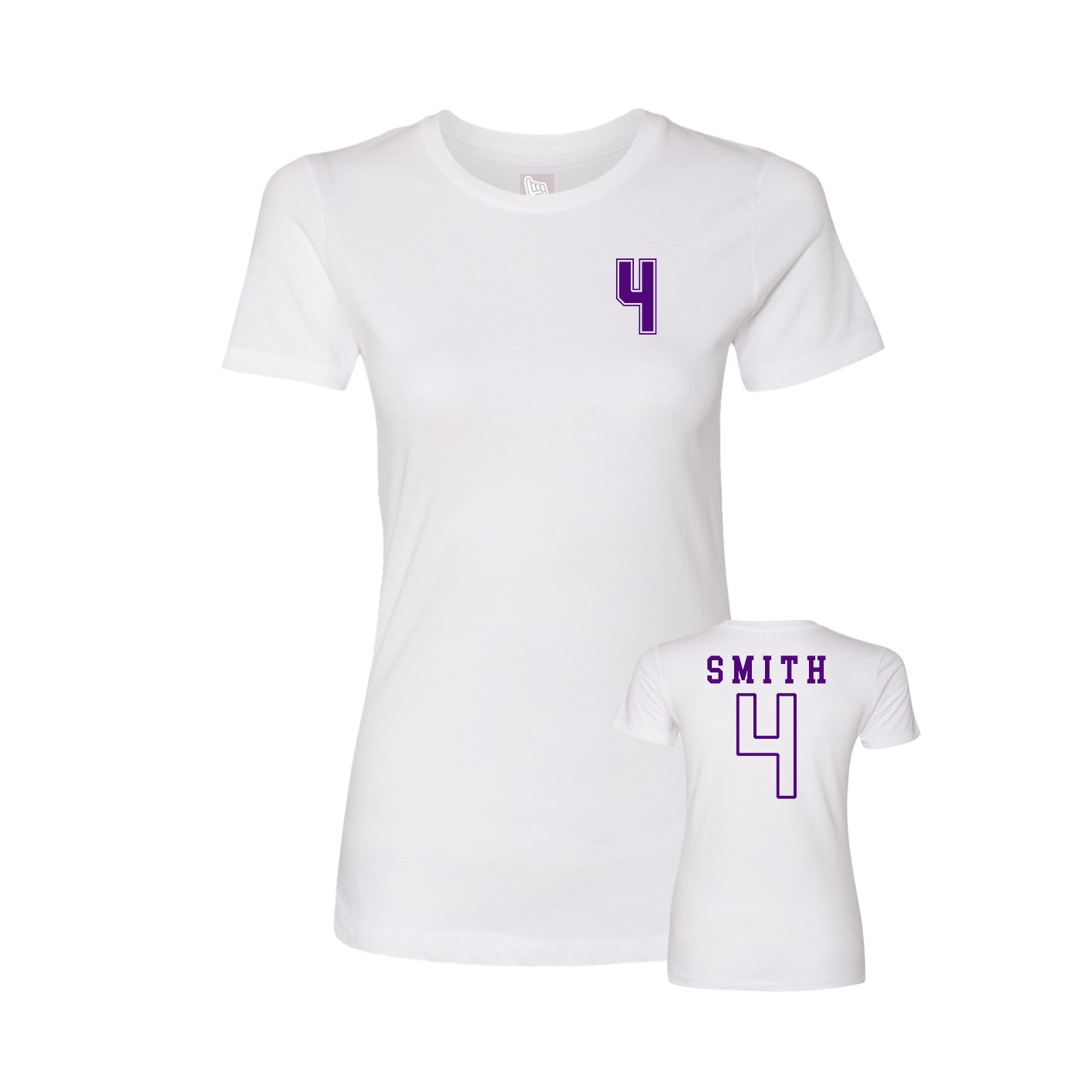 Womens Tee — Chest Back in White