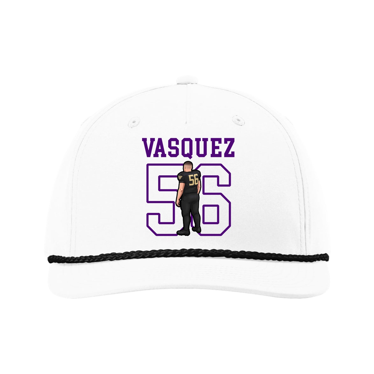 Five-Panel Classic Rope Cap — Shirsey in White