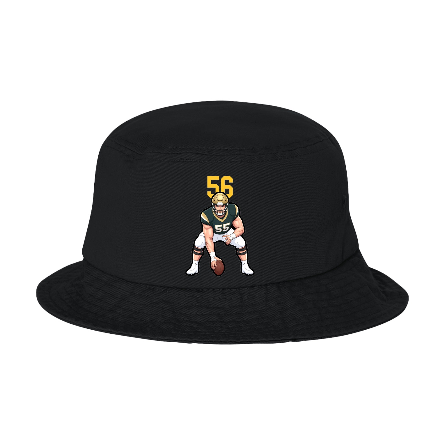 Bucket Cap — Number Top in Black