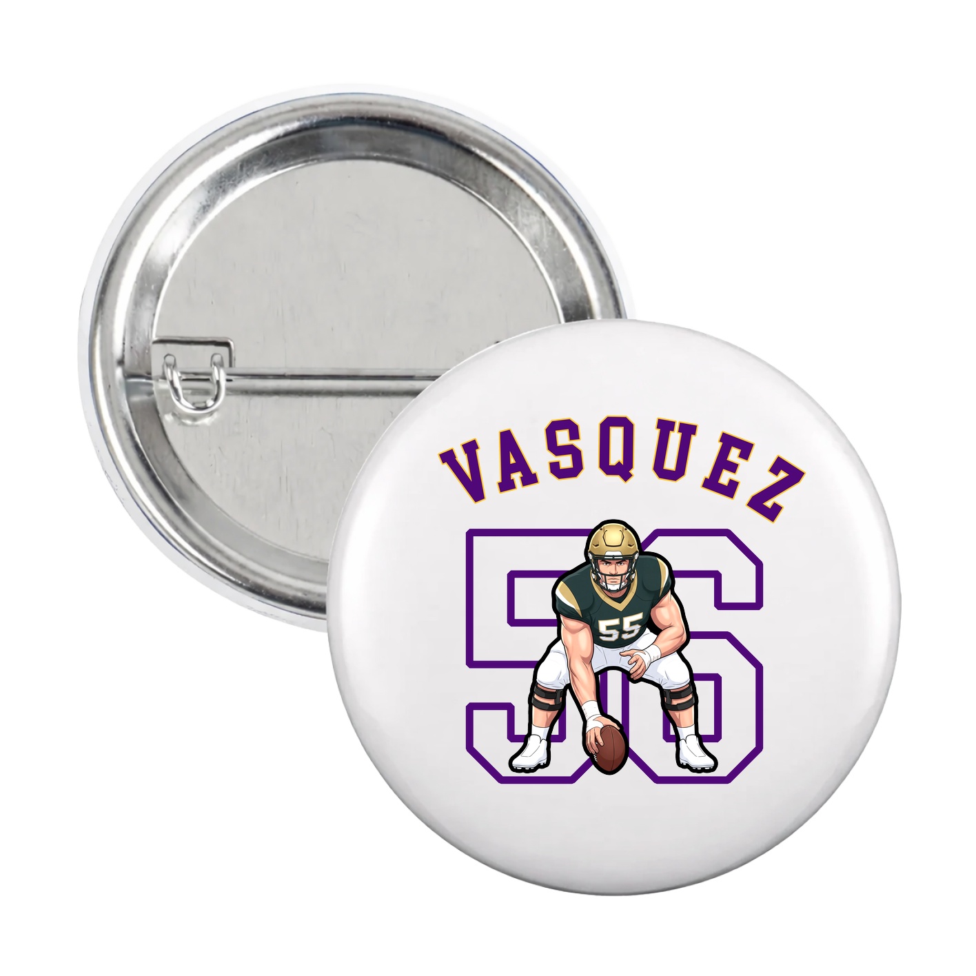 Game Day Button — Shirsey Arch in White