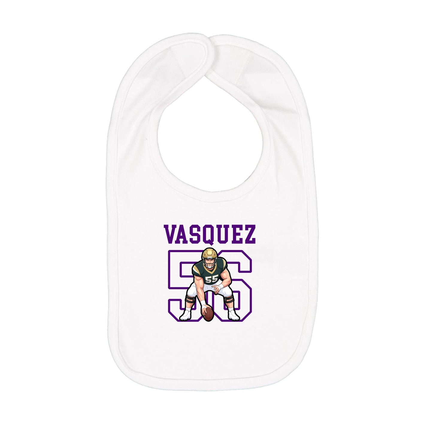 Infant Bib — Shirsey in White