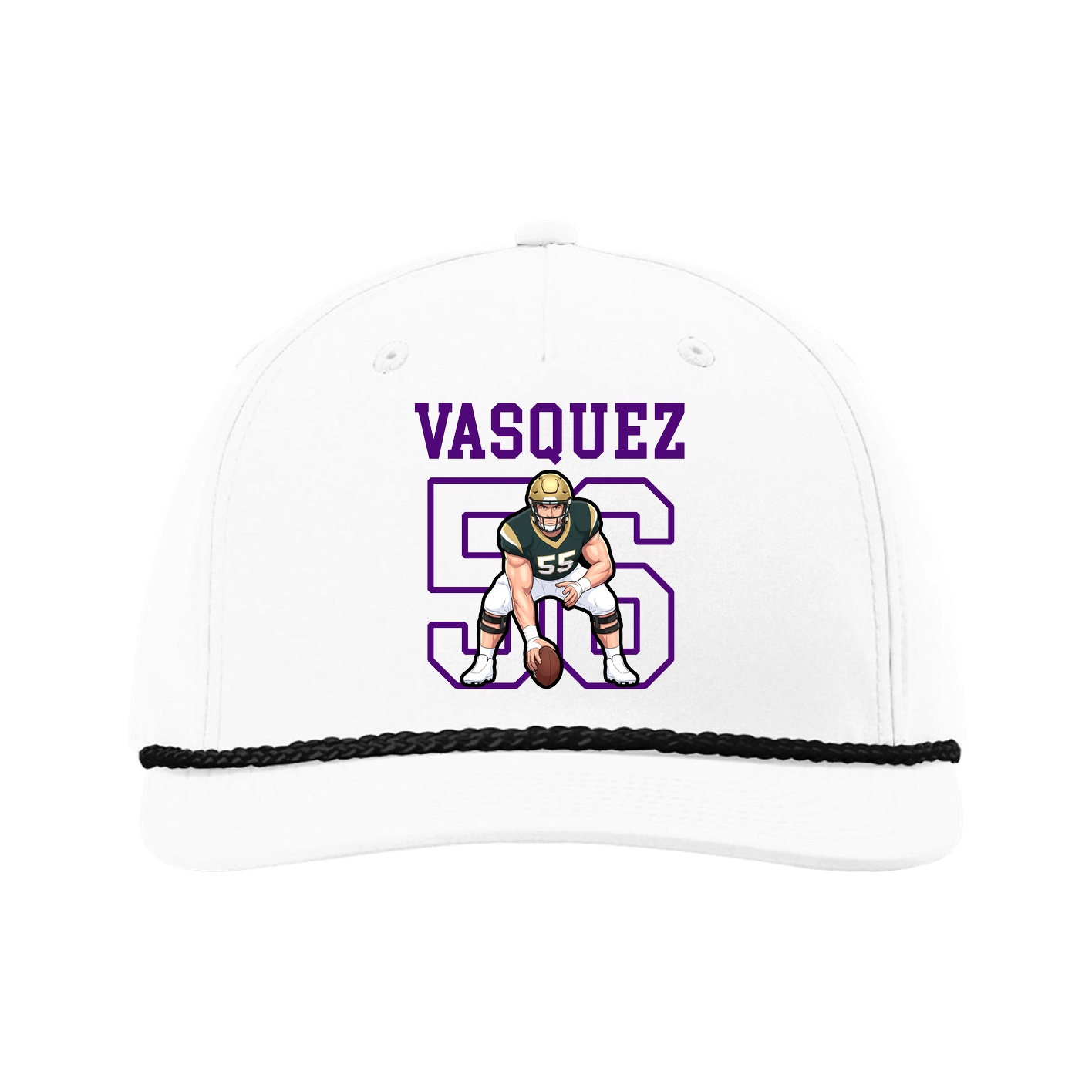 Five-Panel Classic Rope Cap — Shirsey in White