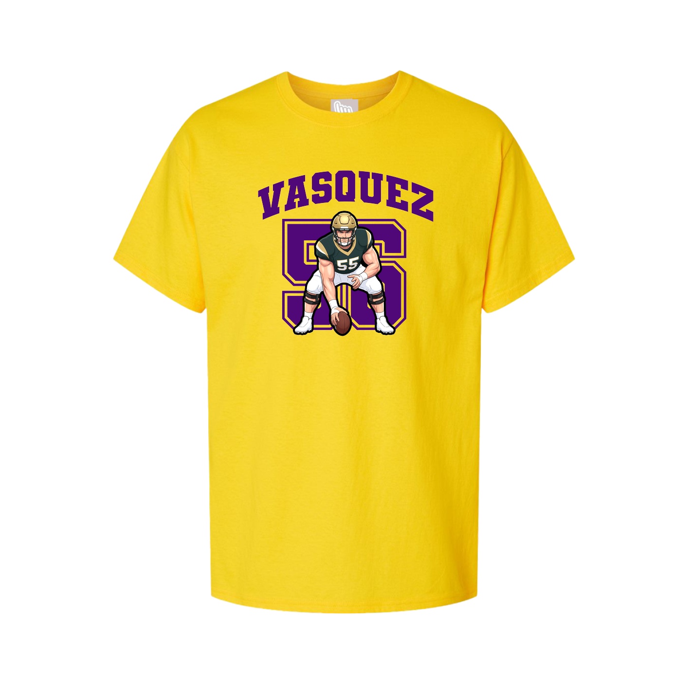Youth Tee — Number in Gold