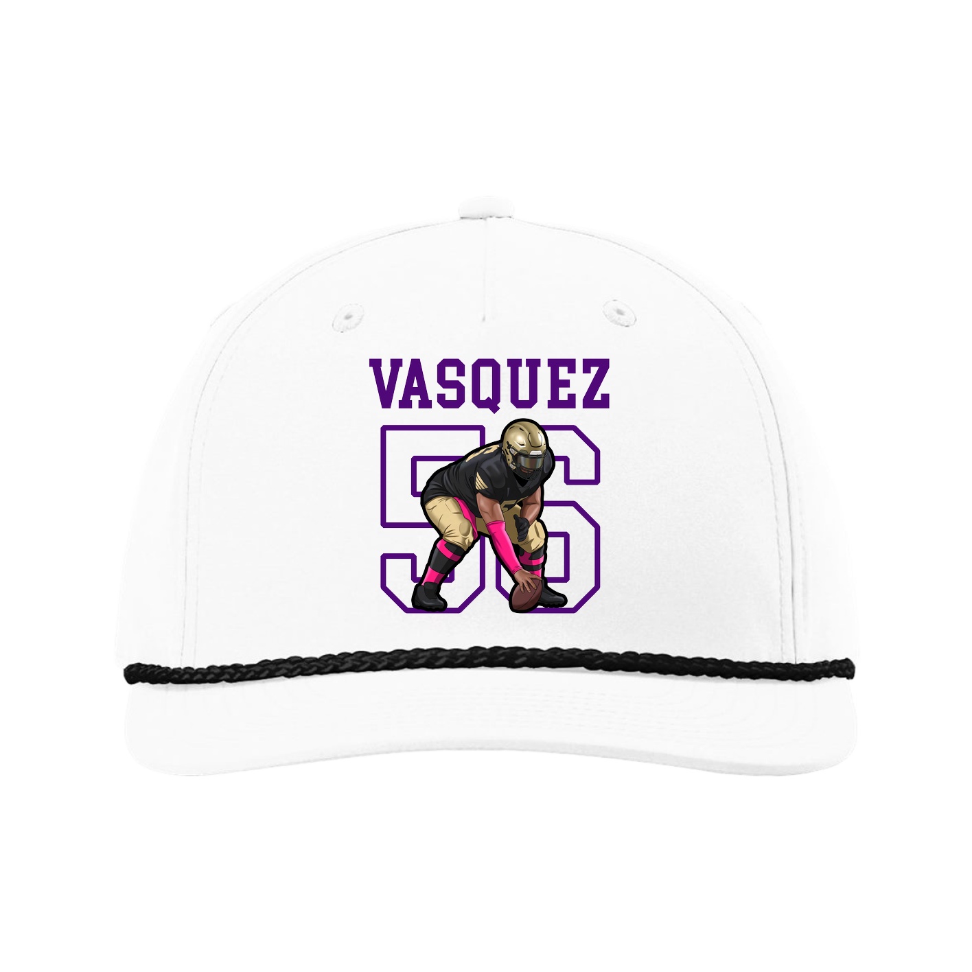 Five-Panel Classic Rope Cap — Shirsey in White