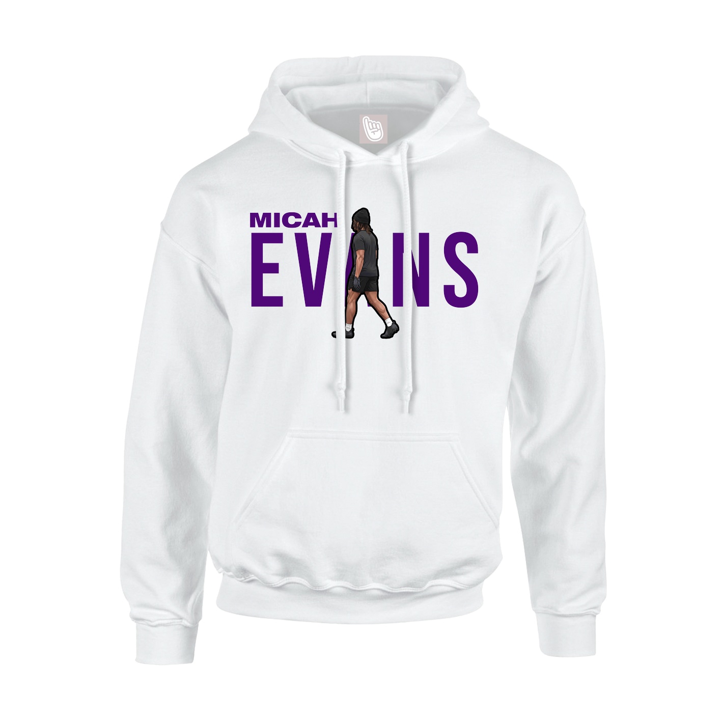 Hoodie — Player Name in White