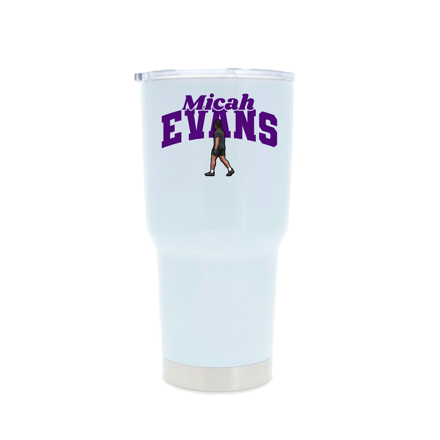 30oz Stainless Steel Tumbler — Signature Arch in White