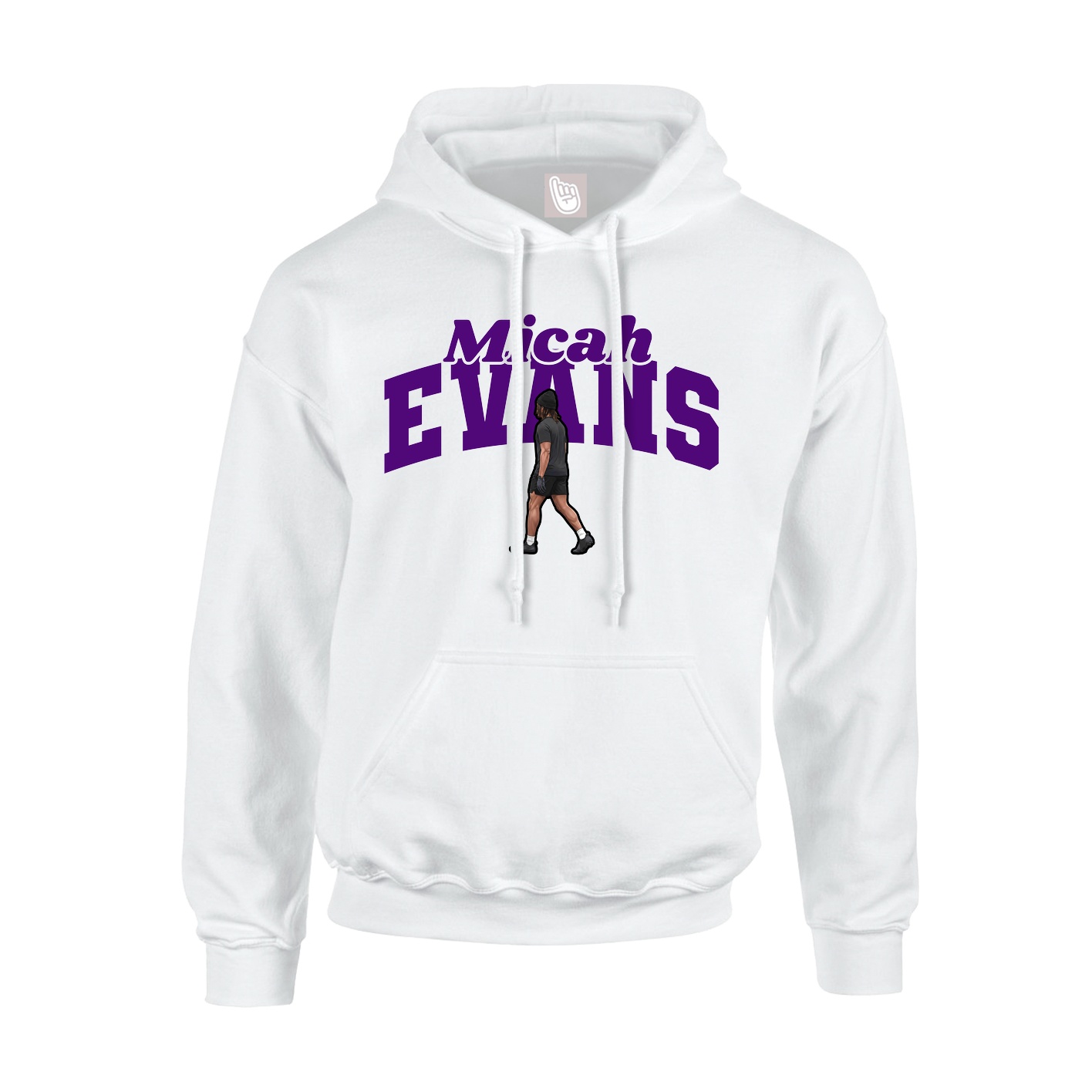 Youth Hoodie — Signature Arch in White