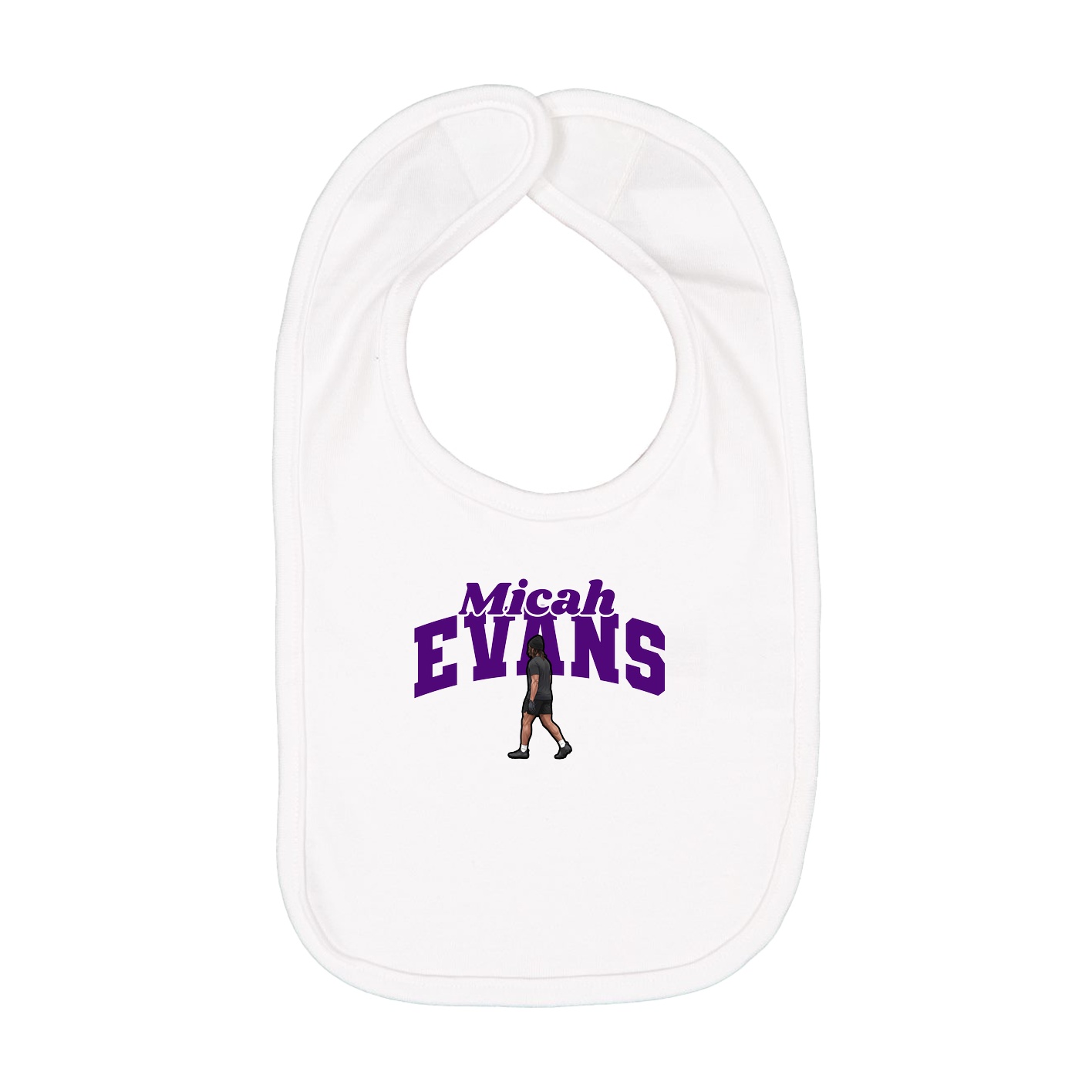 Infant Bib — Signature Arch in White