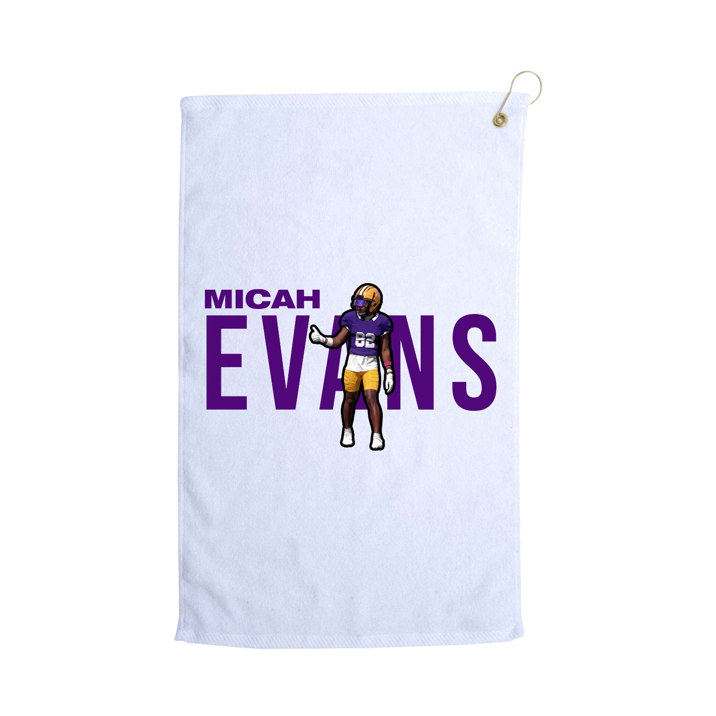 Golf Towel — Player Name in White