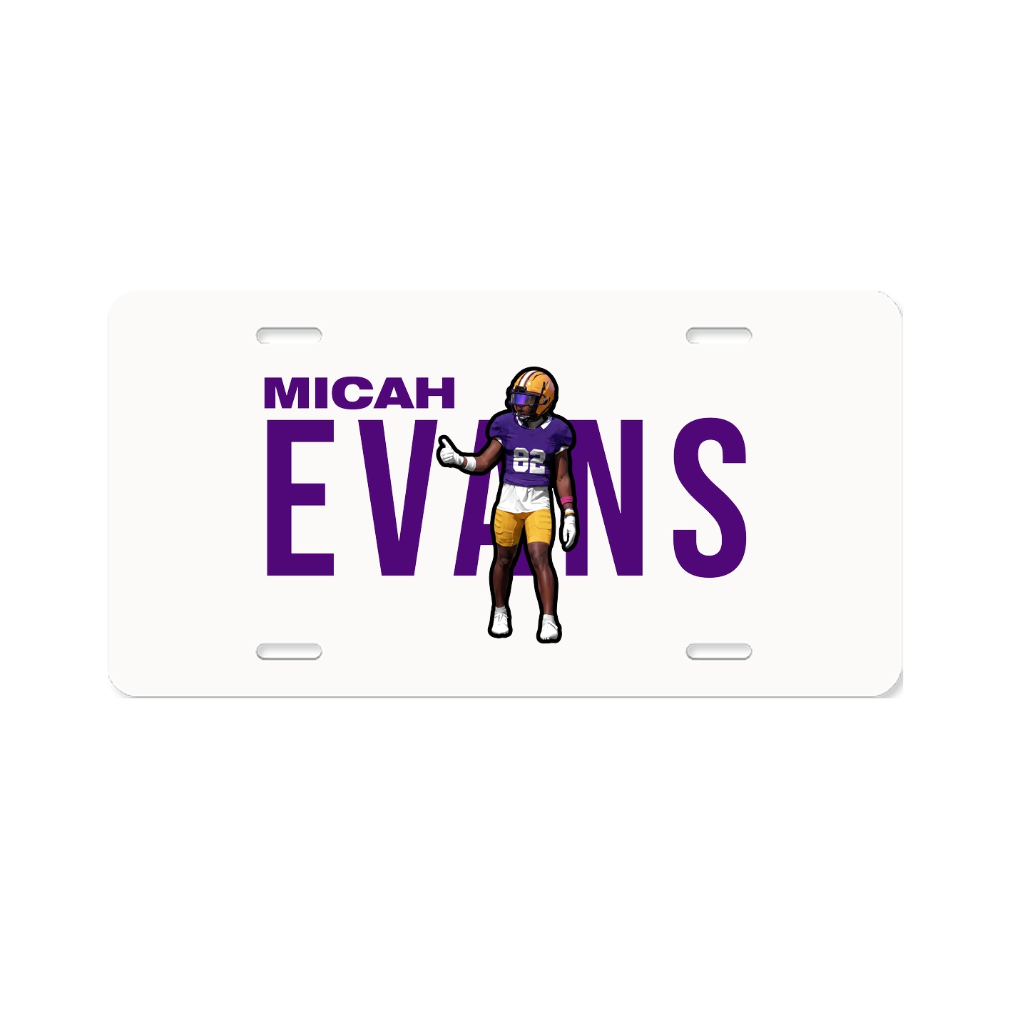 License Plate — Player Name in Classic