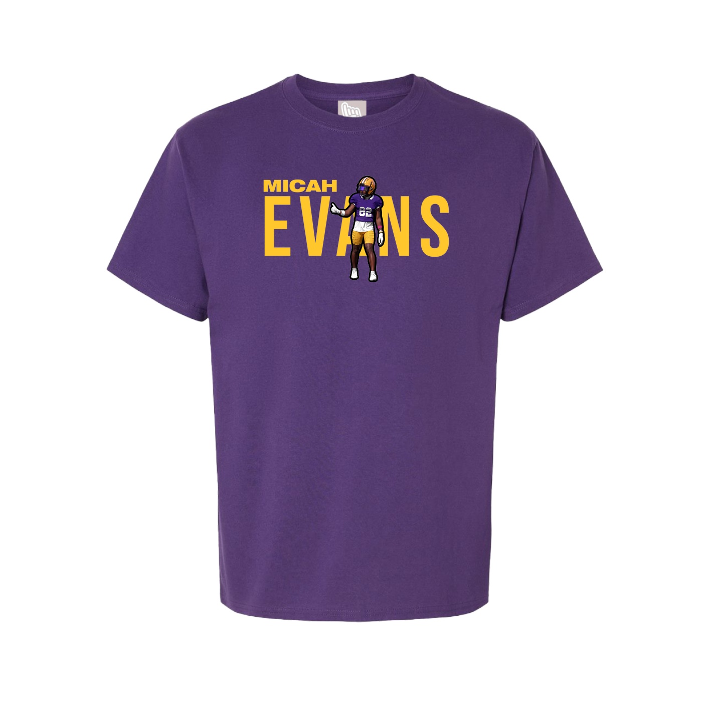 Youth Tee — Player Name in Purple