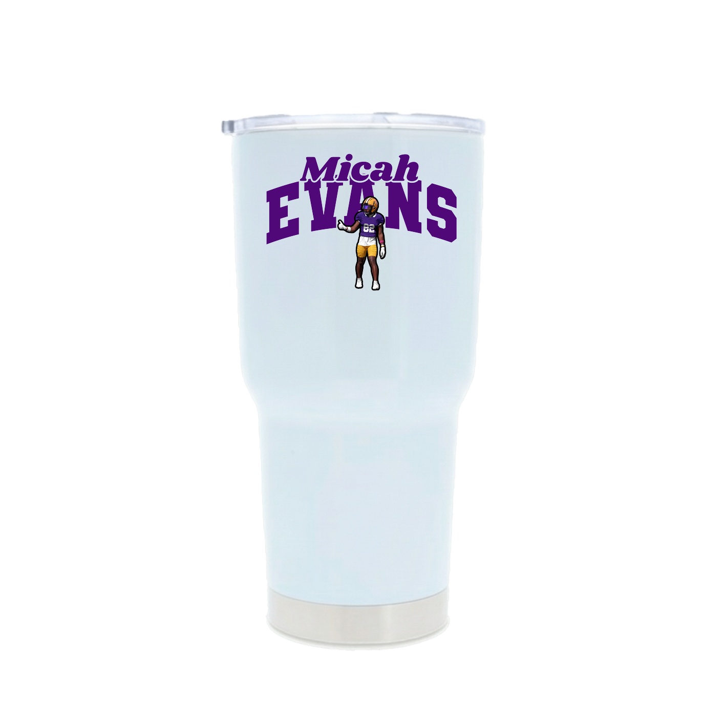 30oz Stainless Steel Tumbler — Signature Arch in White