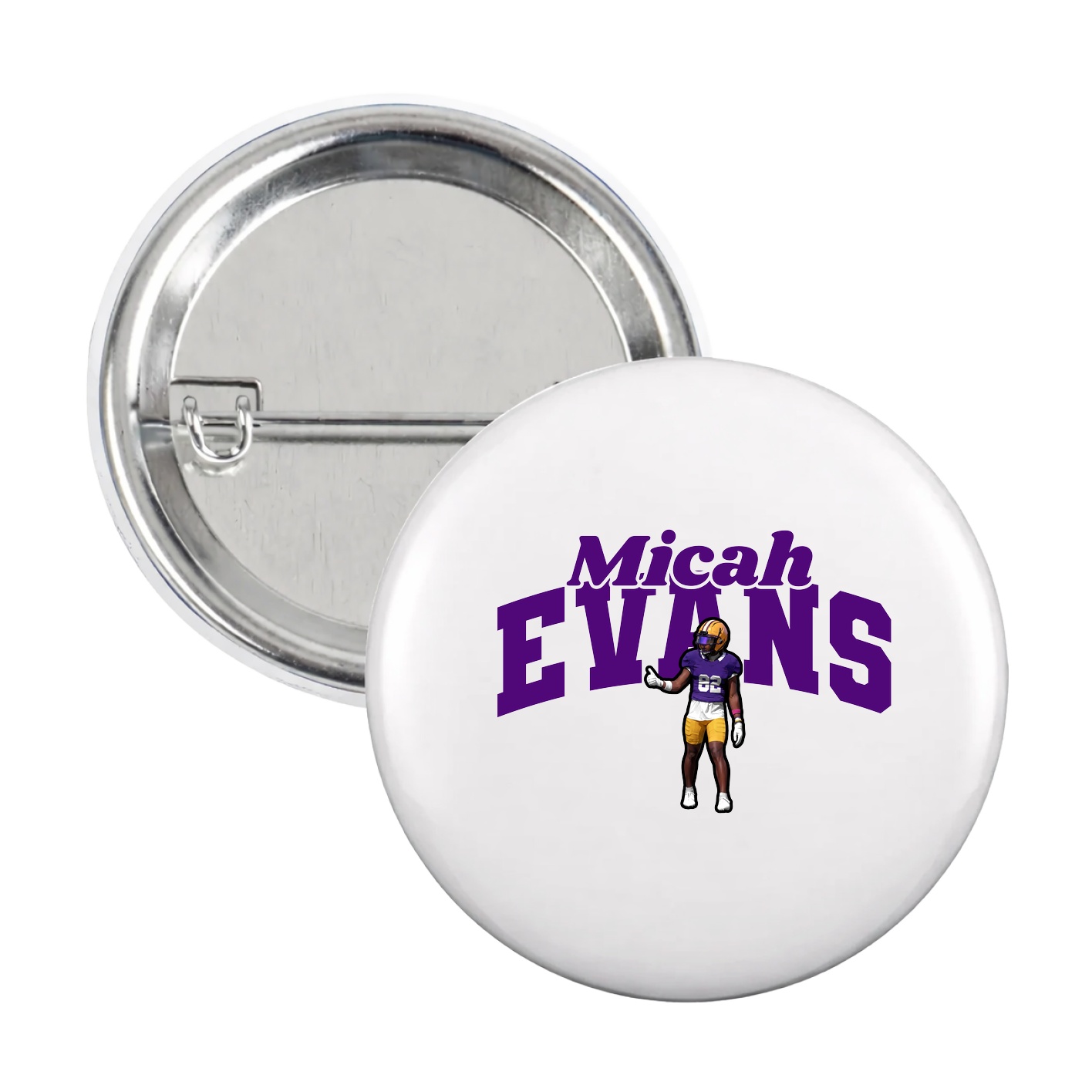 Game Day Button — Signature Arch in White