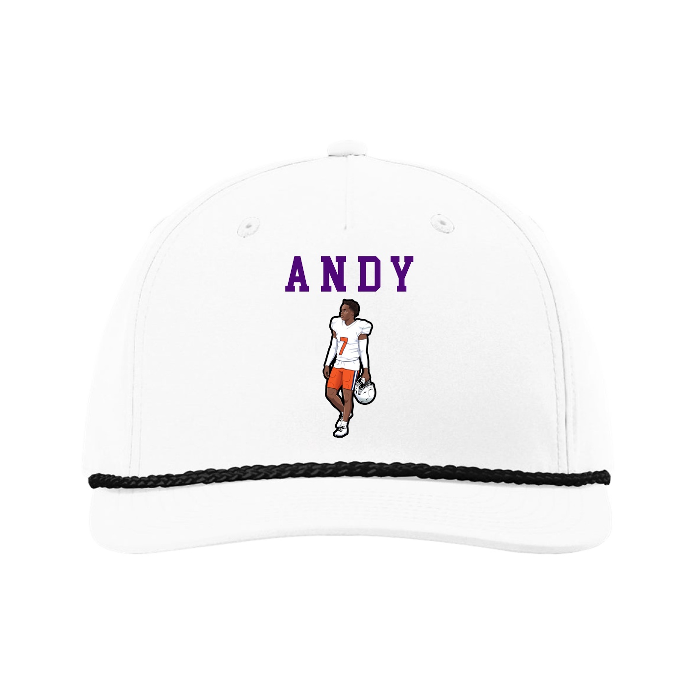 Five-Panel Classic Rope Cap — Shirsey in White